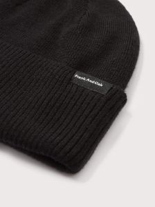 The Merino Wool Beanie in Black sold by Frank & Oak