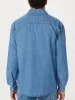 The Hemp Blend Shirt in Washed Blue sold by Frank & Oak