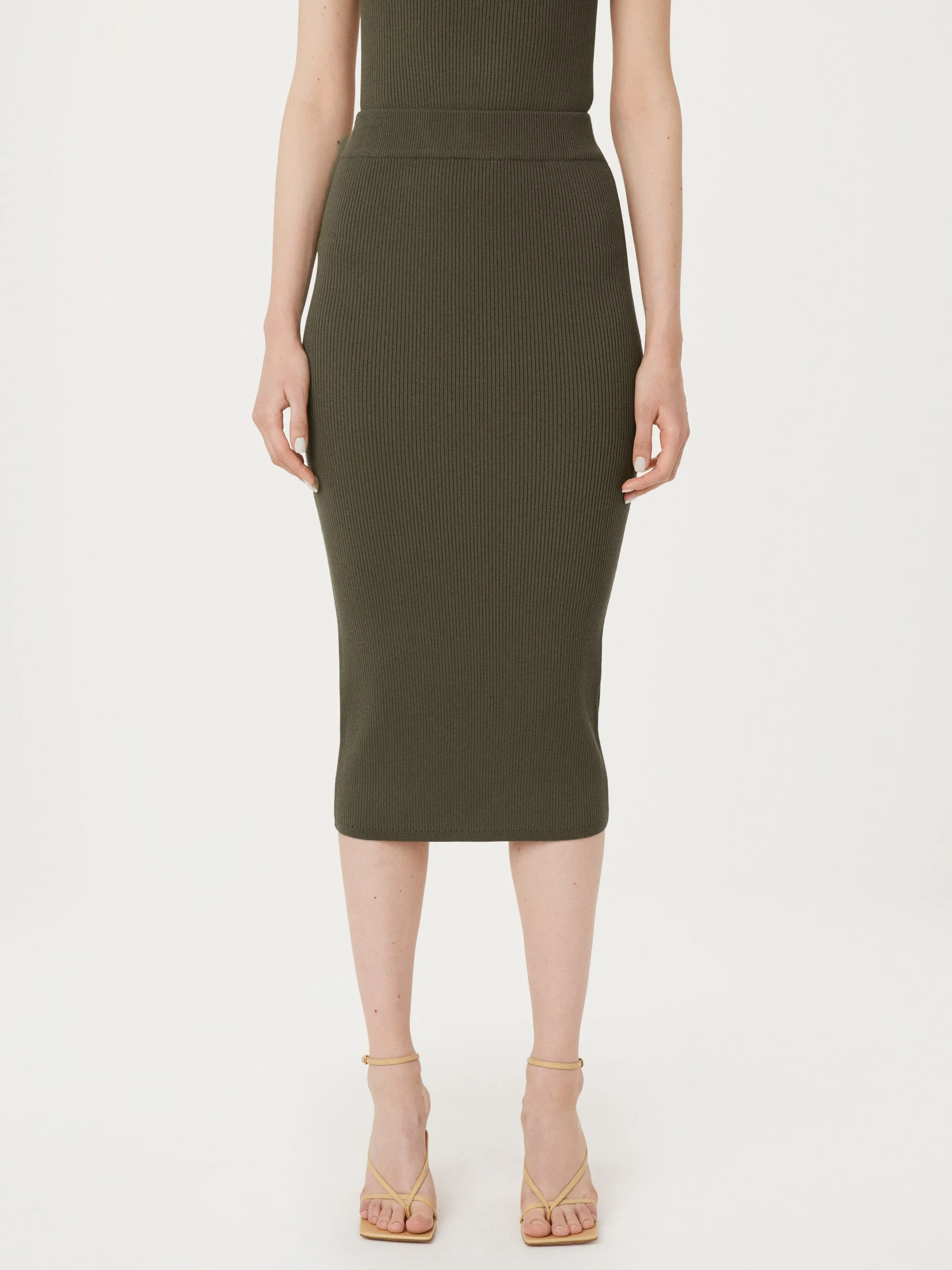 The Knit Sweater Skirt in Green sold by Frank & Oak product image thumbnail 4