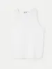 The Ribbed Tank in Bright White sold by Frank & Oak