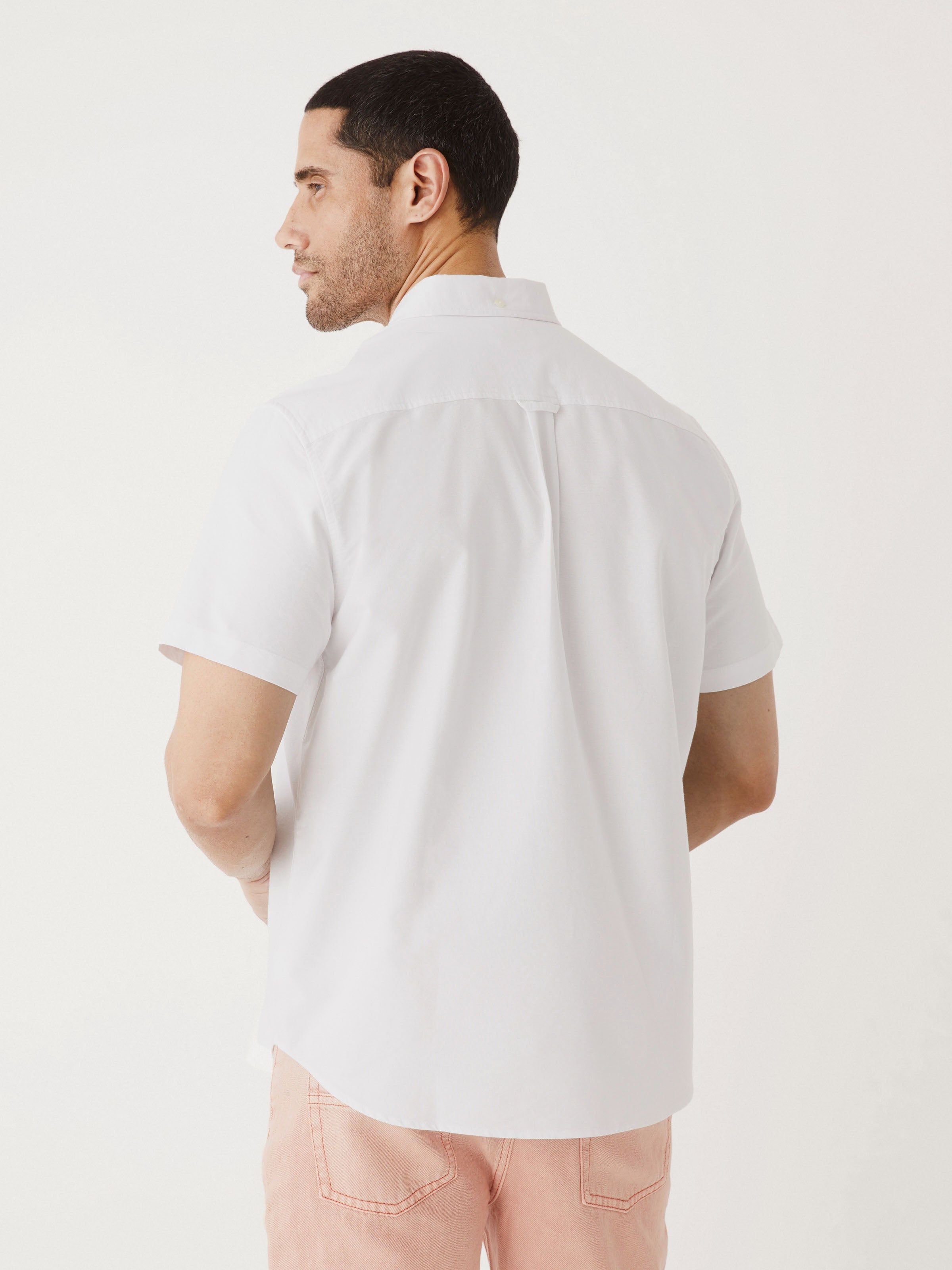 The Short Sleeve Jasper Shirt Boxy Fit in White sold by Frank & Oak product image thumbnail 4