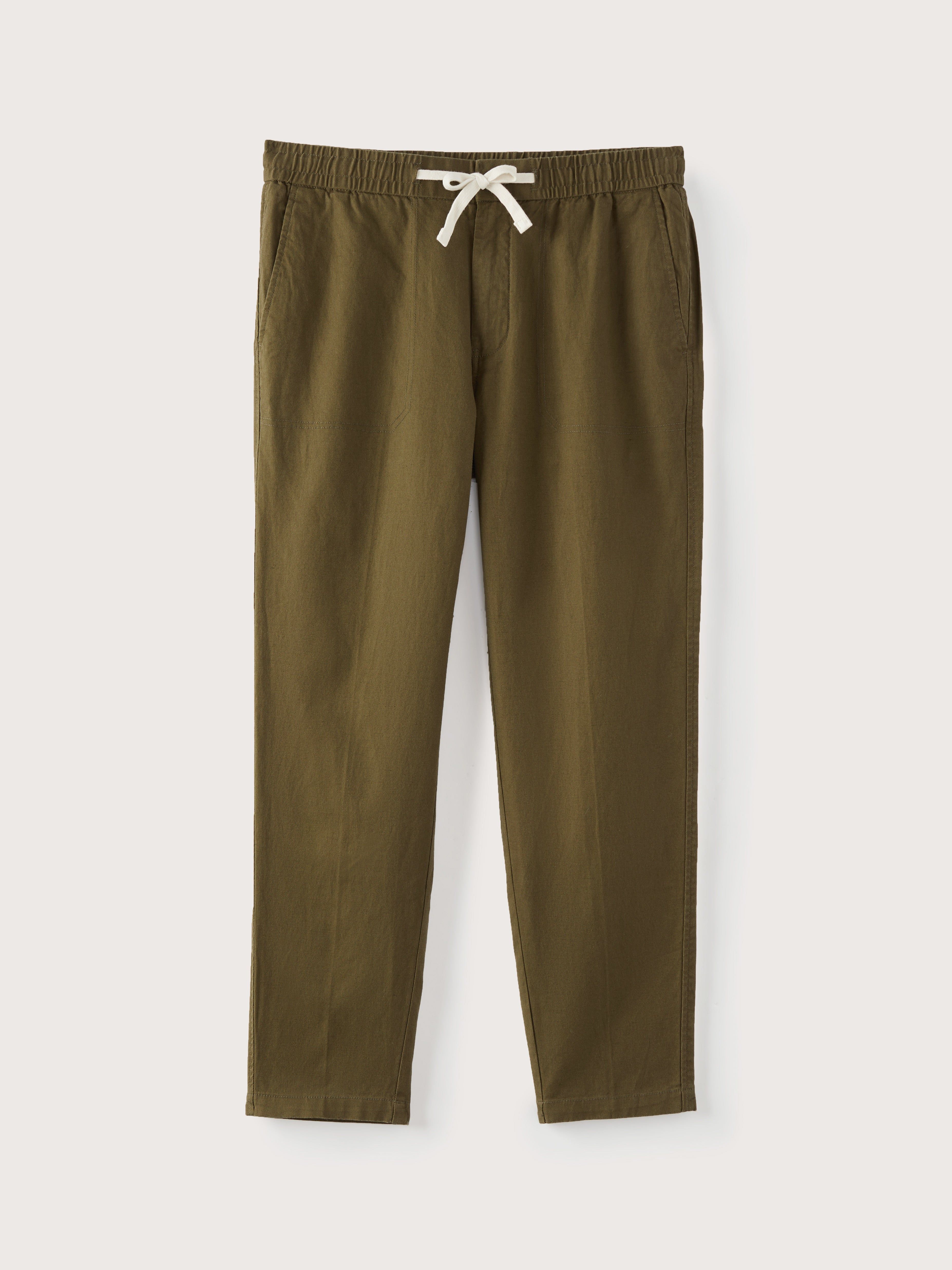 The Cropped Drawstring Pant in Dark Olive sold by Frank & Oak product image thumbnail 6