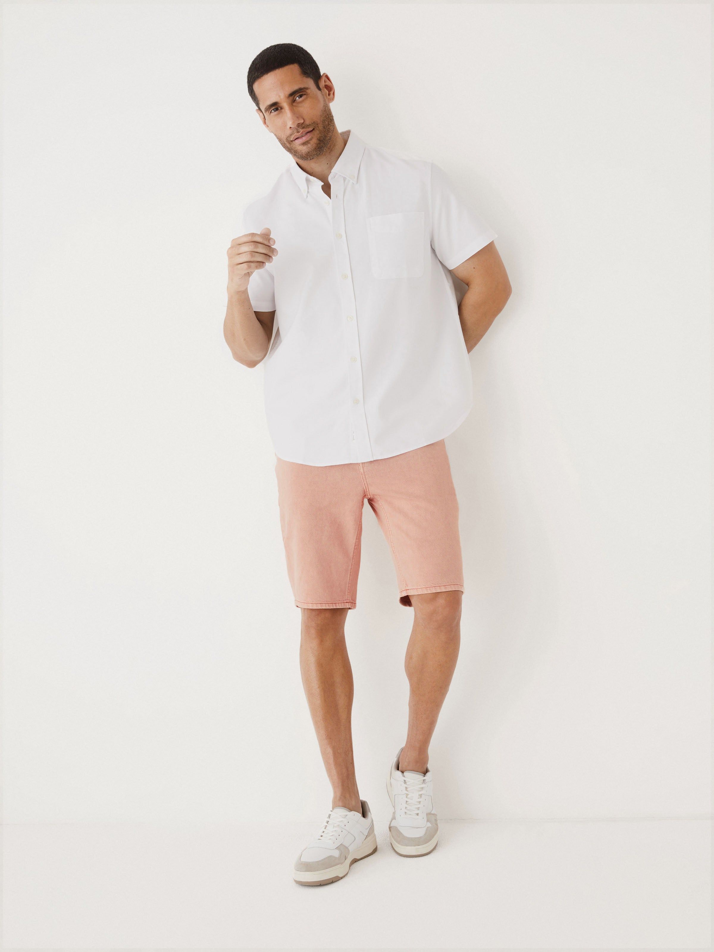 The Short Sleeve Jasper Shirt Boxy Fit in White sold by Frank & Oak product image thumbnail 5
