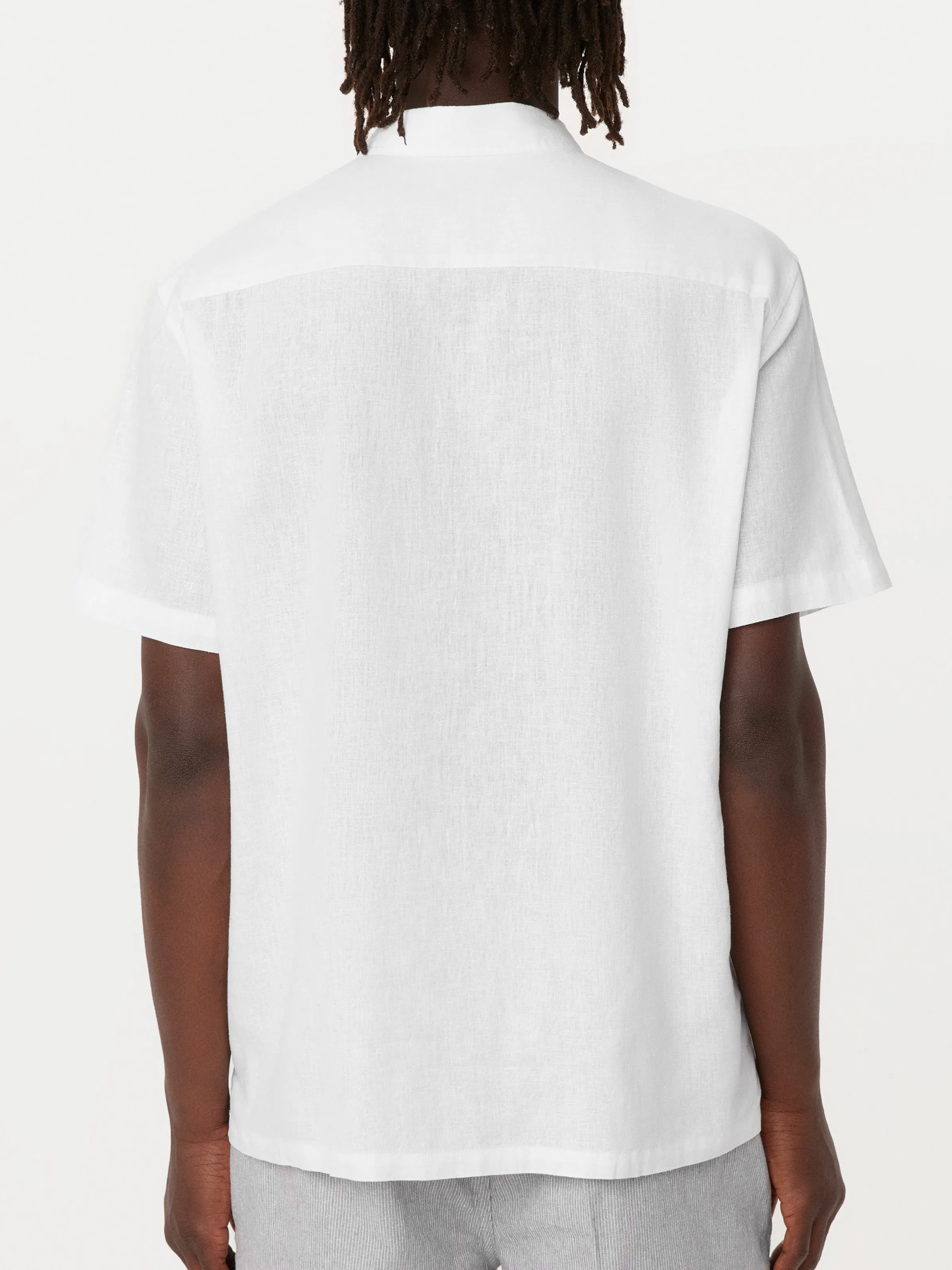The Short Sleeve Hemp Shirt in Bright White sold by Frank & Oak product image thumbnail 4