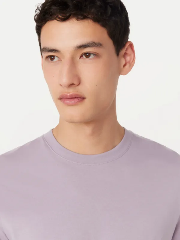 The Essential Slim T-Shirt in Lilac Grey sold by Frank & Oak