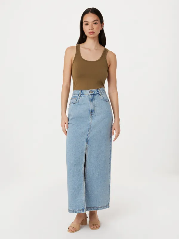 The U-Neck Tank in Sepia sold by Frank & Oak