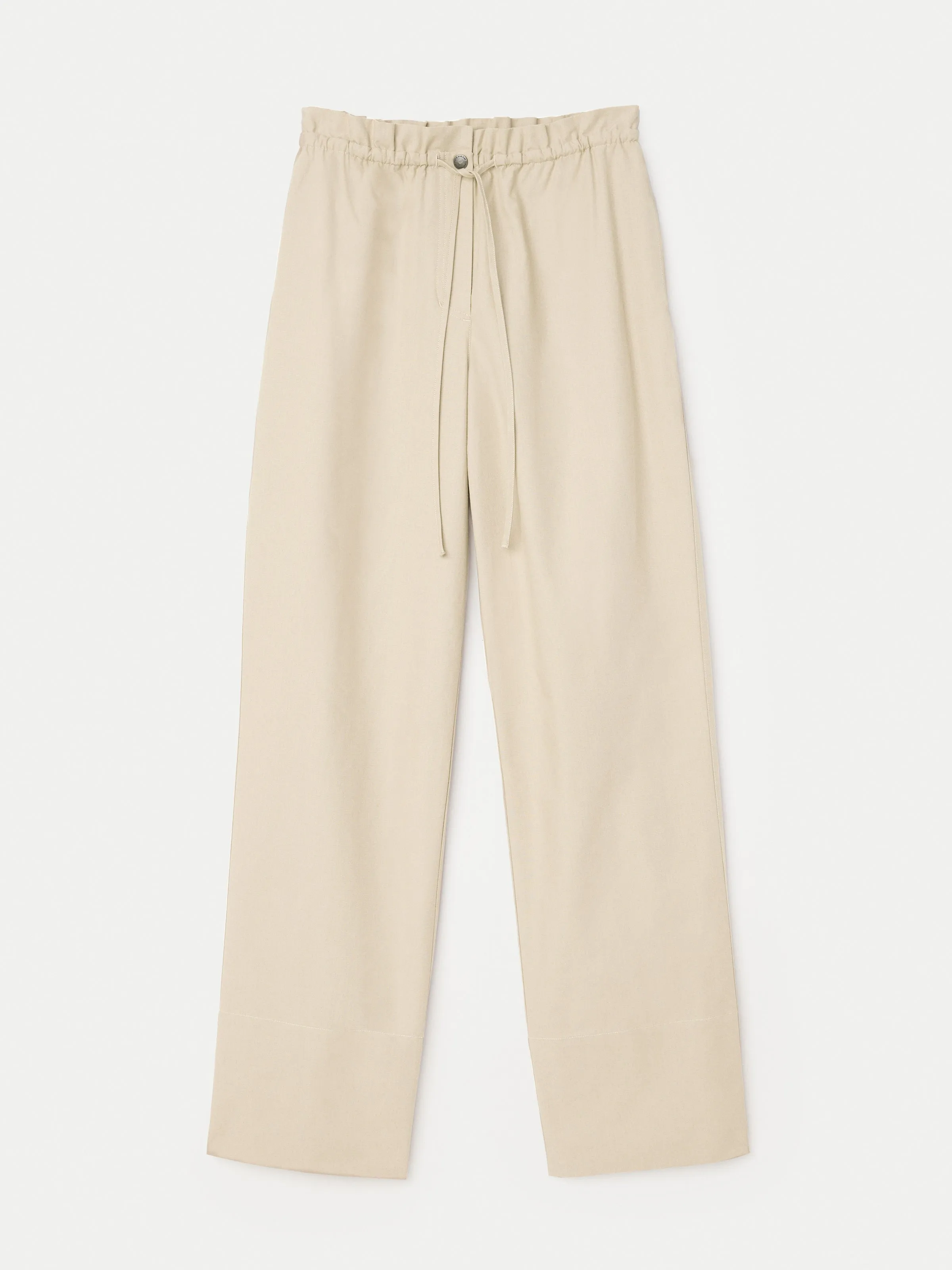 The Annie Paper Bag Loose Pant in Light Beige sold by Frank & Oak product image thumbnail 5