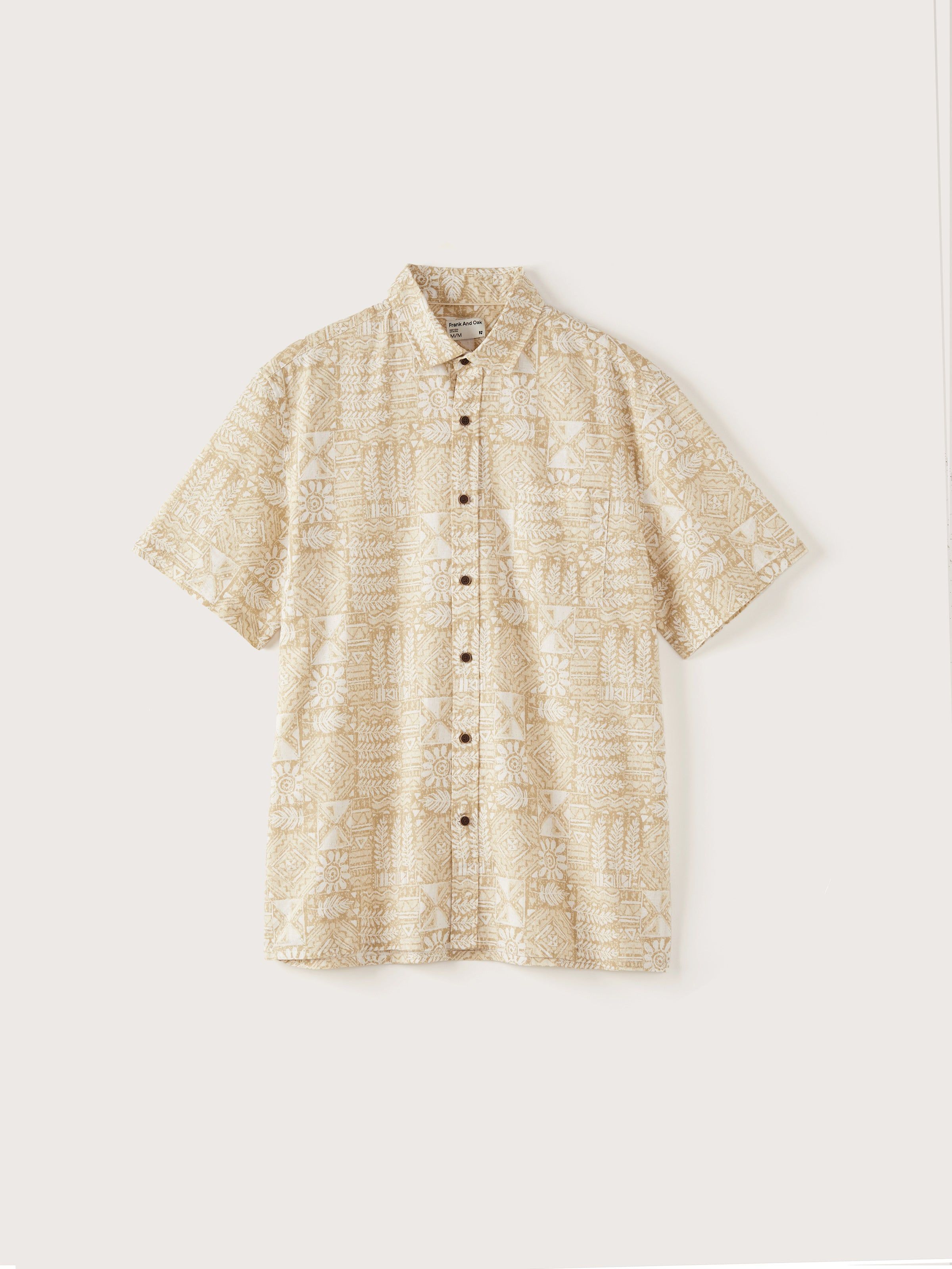 The Printed Hemp Shirt in Oyster Grey sold by Frank & Oak product image thumbnail 5