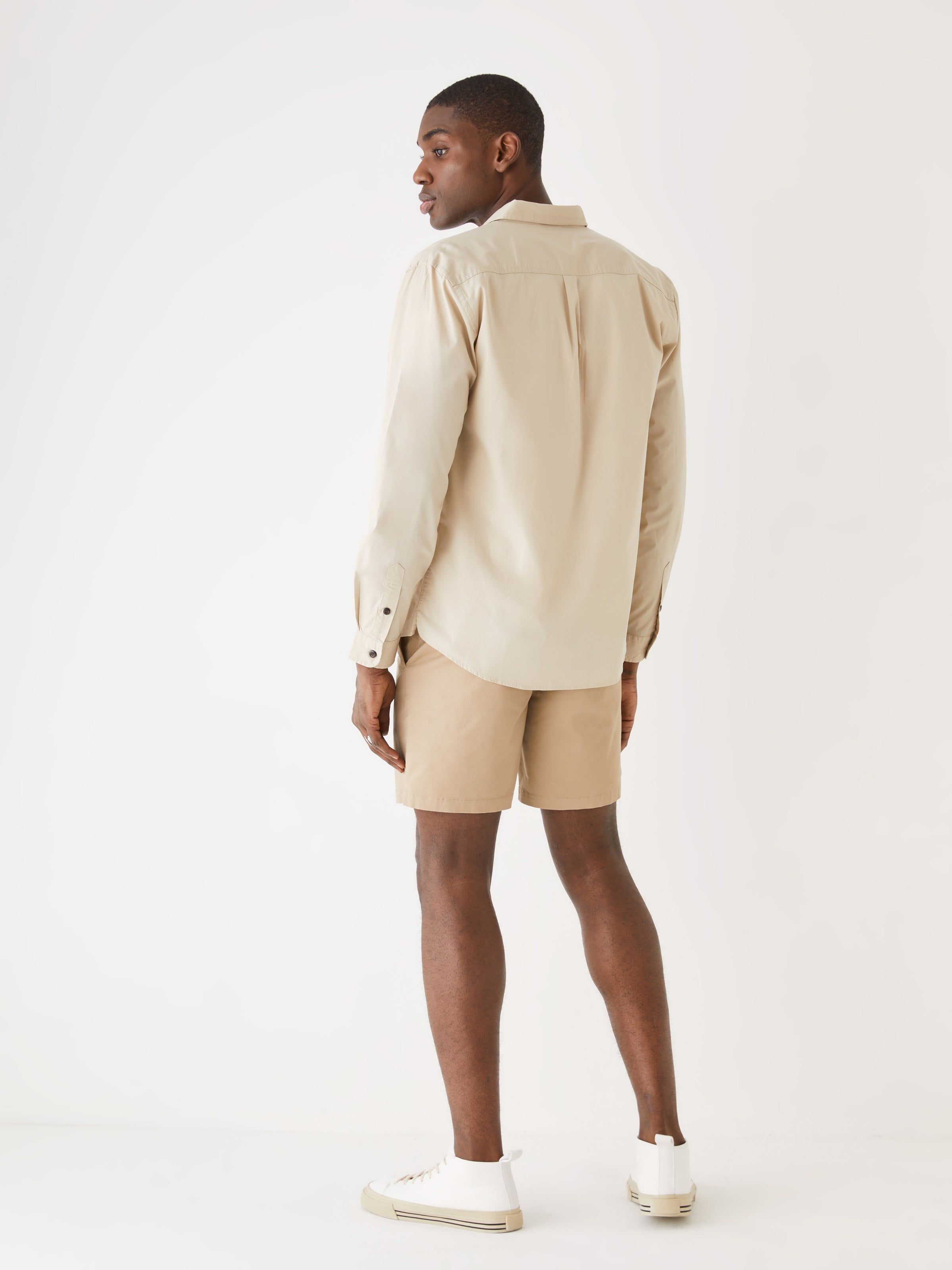 The Lightweight Overshirt in Feather Grey sold by Frank & Oak product image thumbnail 5