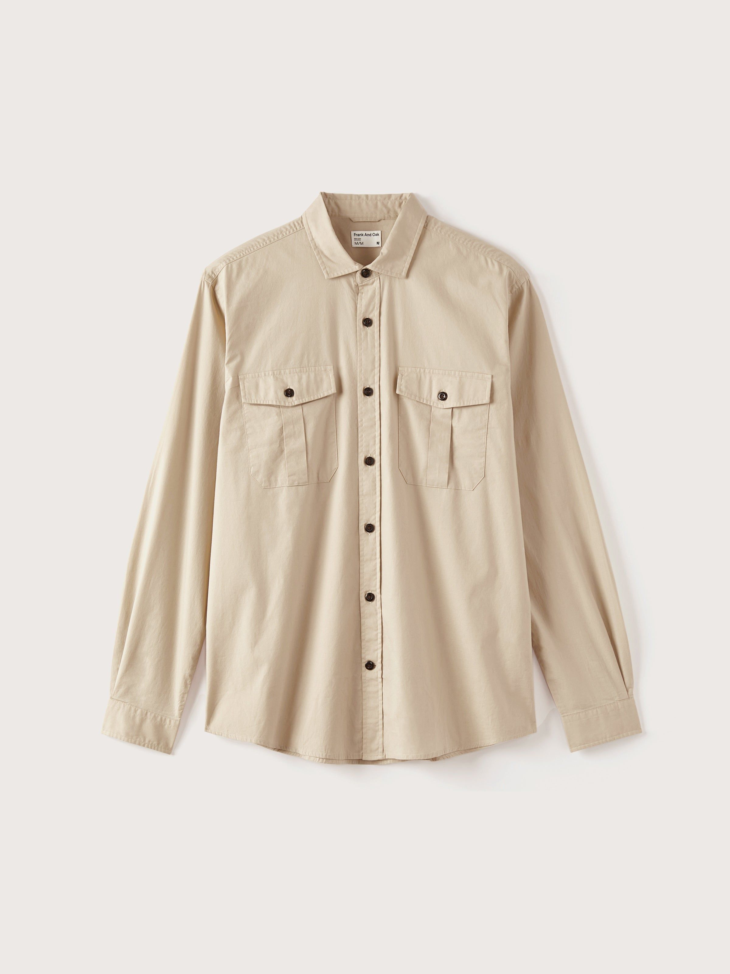 The Lightweight Overshirt in Feather Grey sold by Frank & Oak product image thumbnail 7
