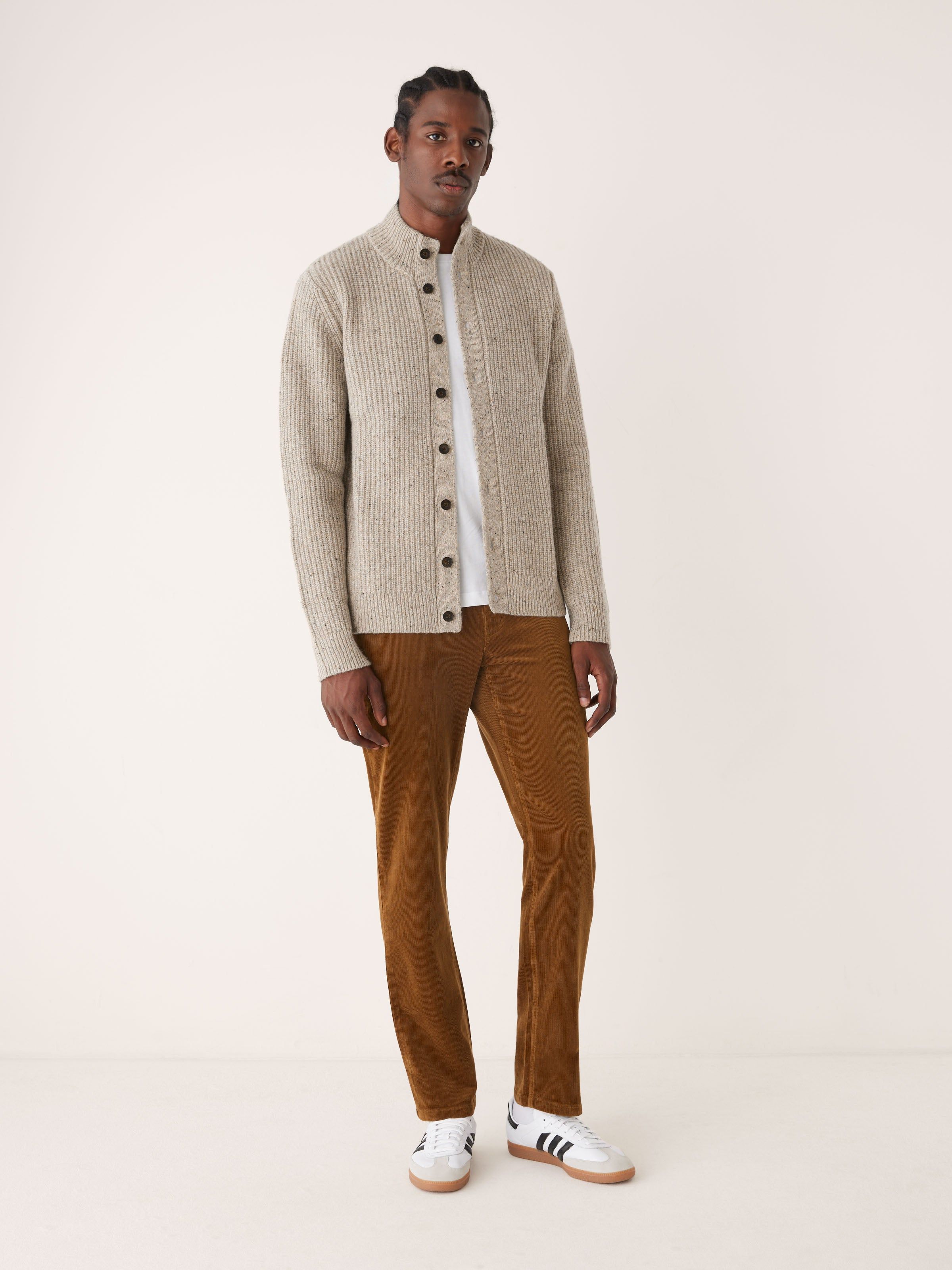 The Donegal Button-Up Sweater in Beige sold by Frank & Oak product image thumbnail 2