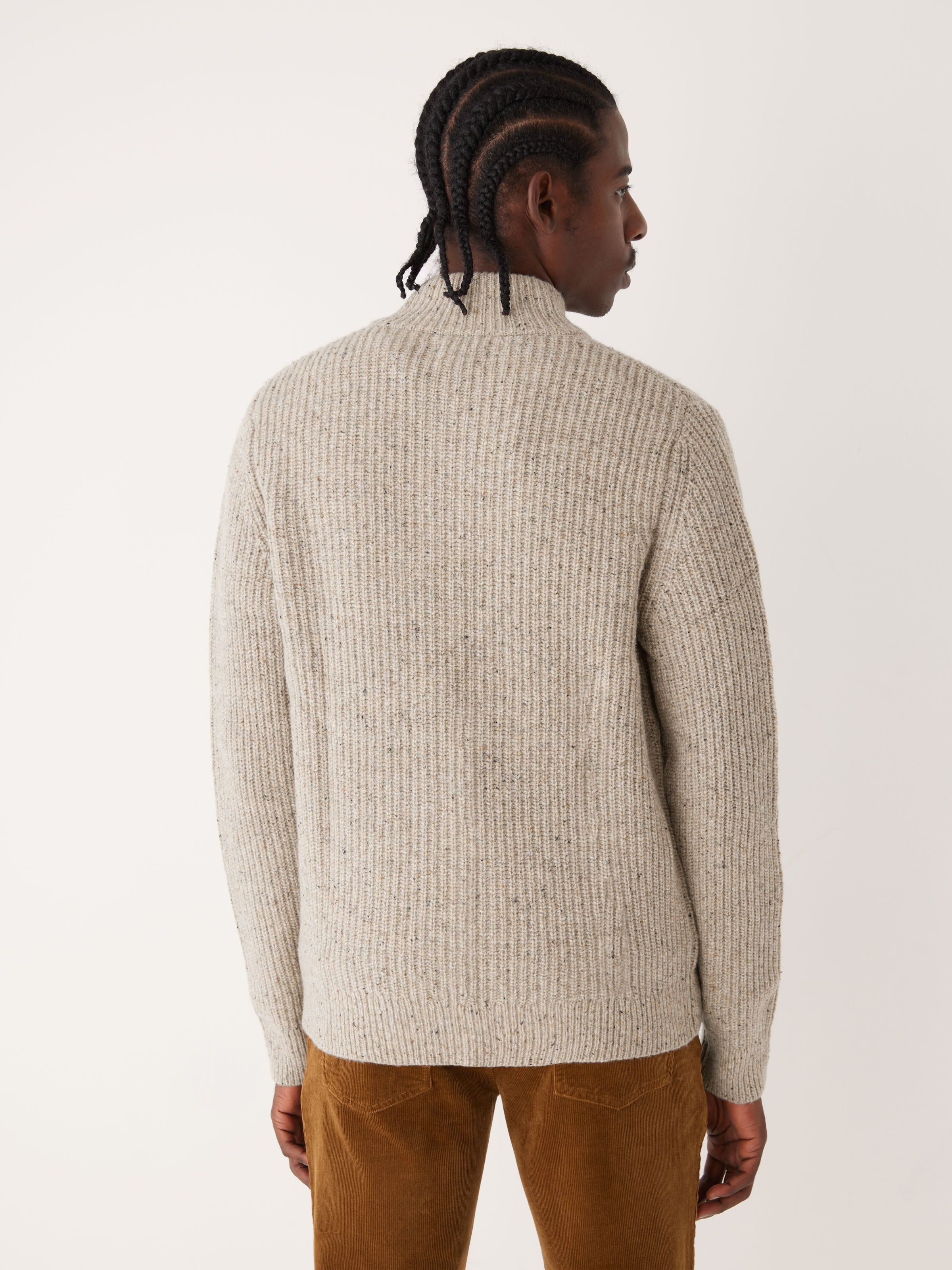 The Donegal Button-Up Sweater in Beige sold by Frank & Oak product image thumbnail 3