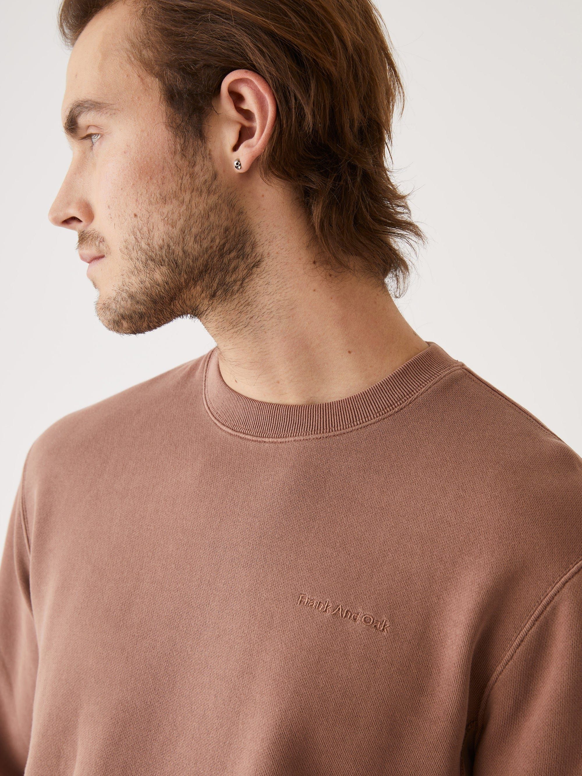 The ‘76 Organic Cotton Sweatshirt in Cognac sold by Frank & Oak product image thumbnail 4