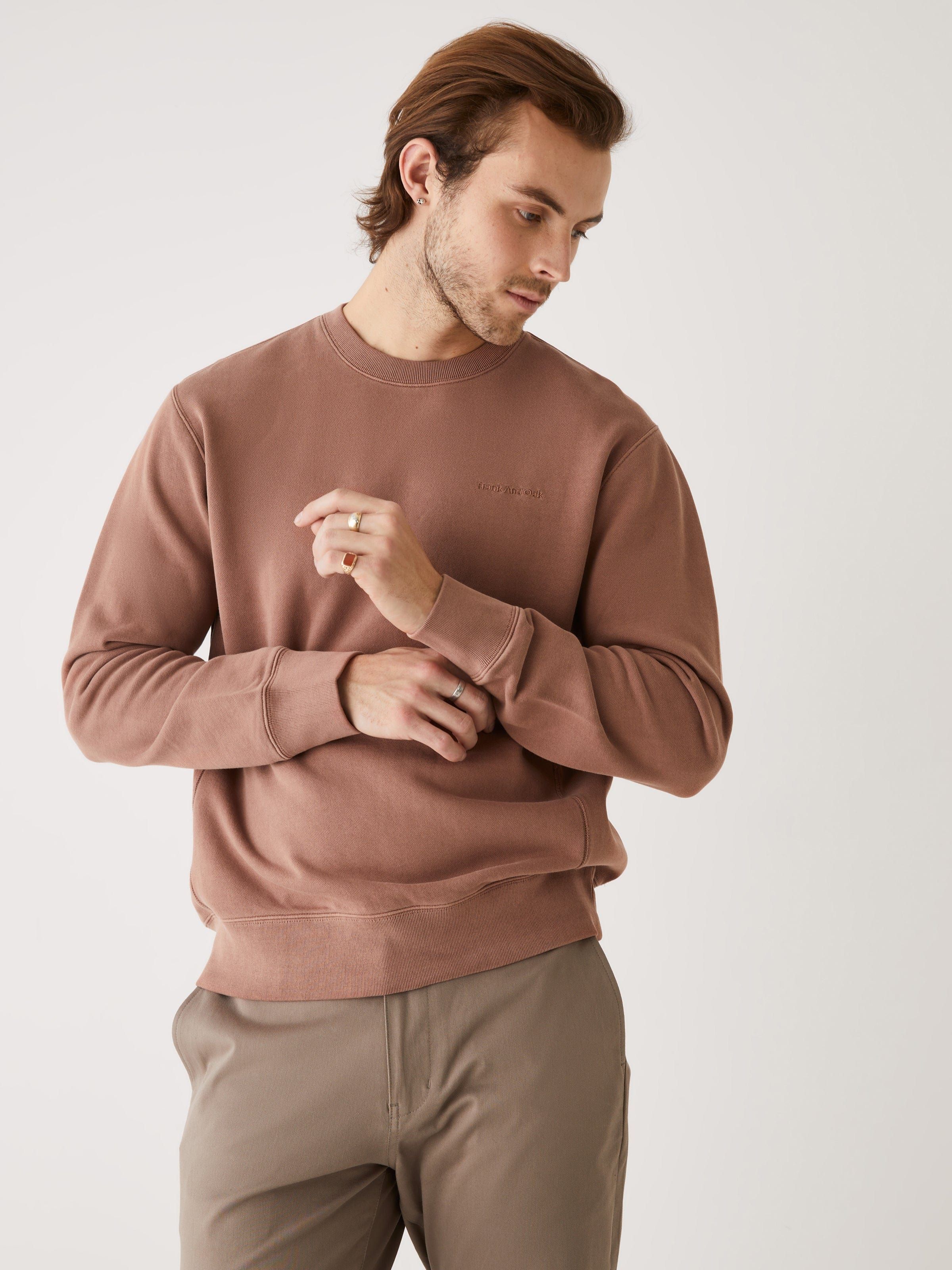 The ‘76 Organic Cotton Sweatshirt in Cognac sold by Frank & Oak product image thumbnail 2