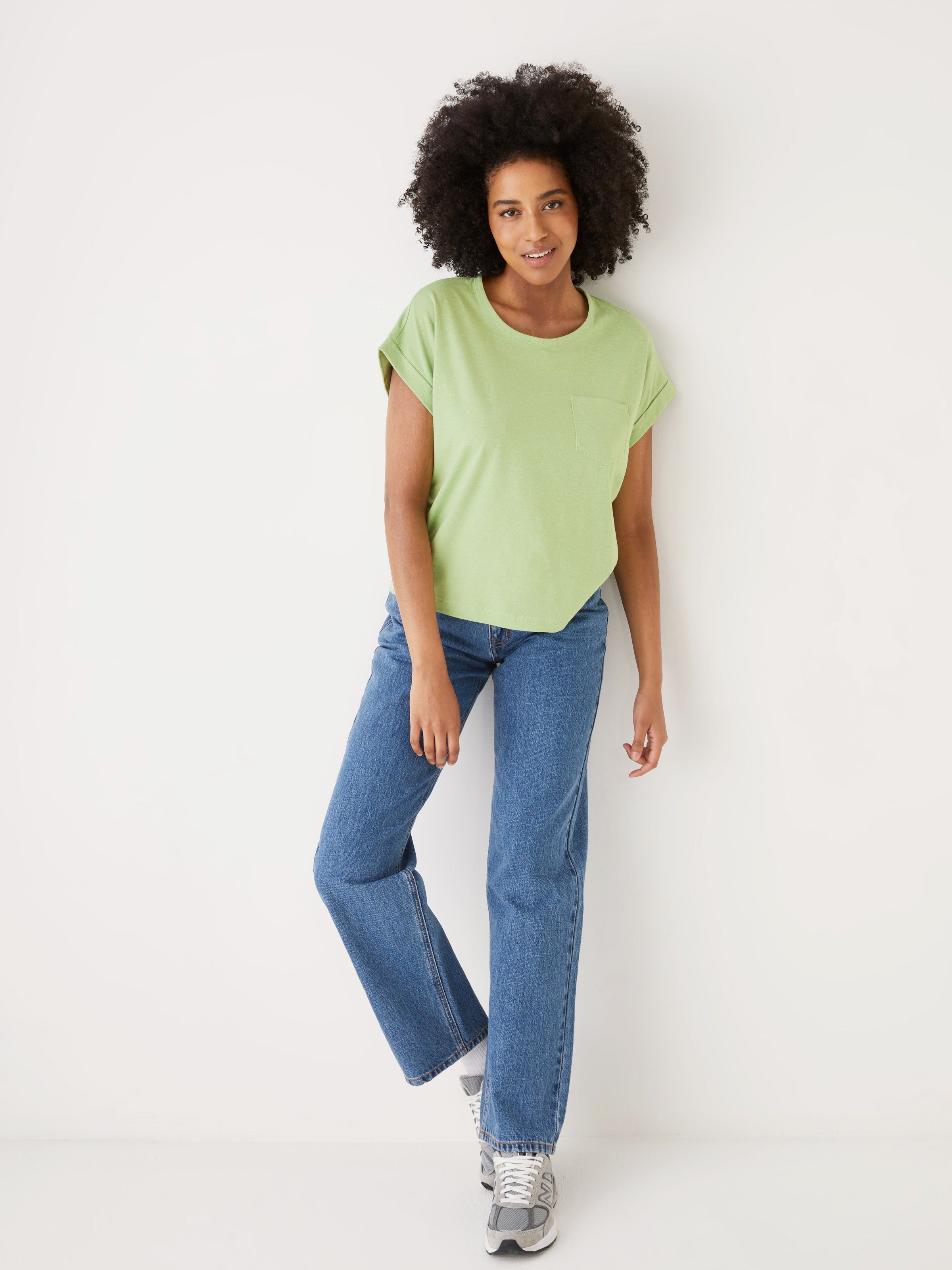 The Supersoft Hemp T-Shirt in Green sold by Frank & Oak product image thumbnail 5