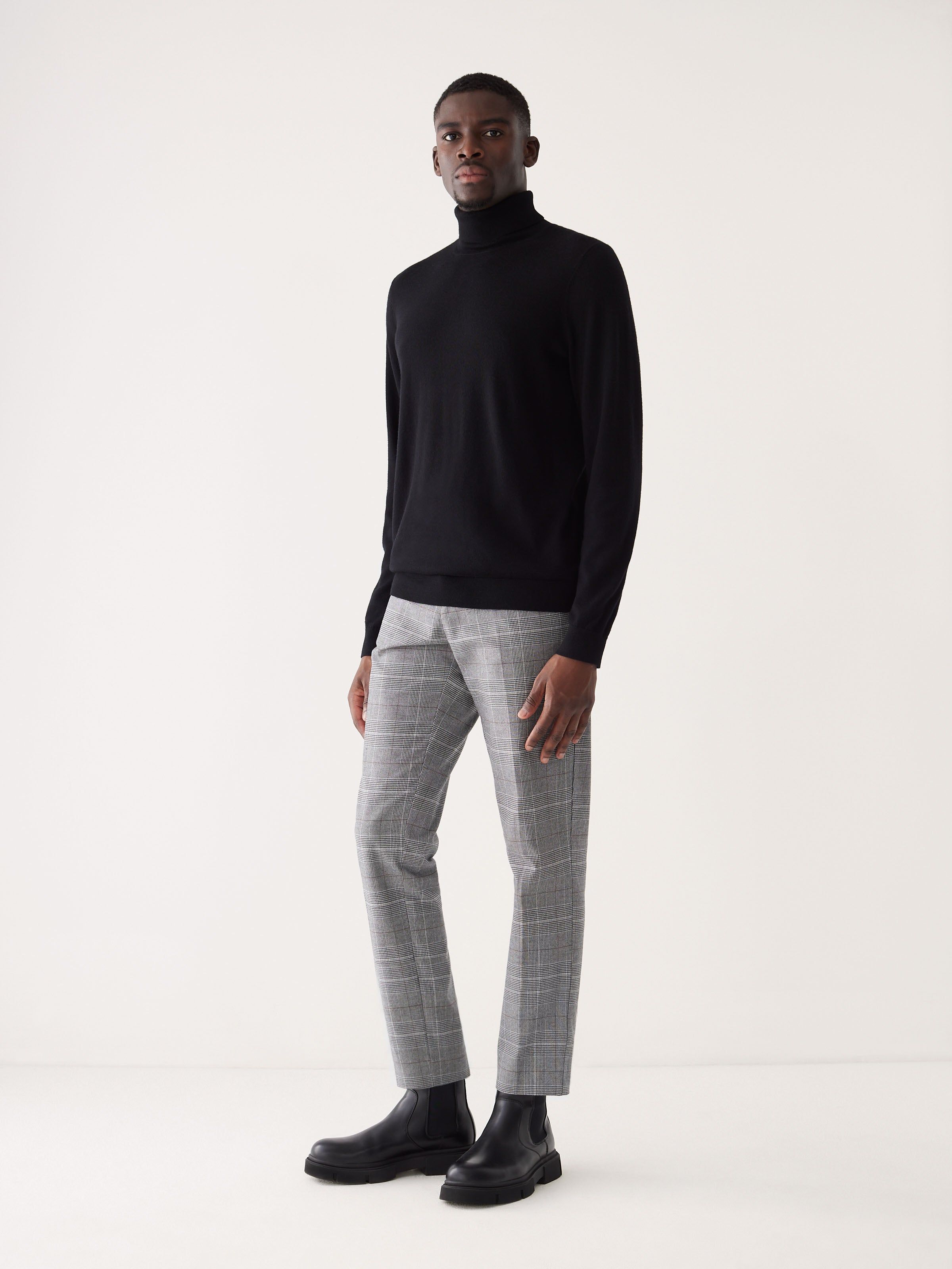 The Colin Prince of Wales Pant in Grey sold by Frank & Oak