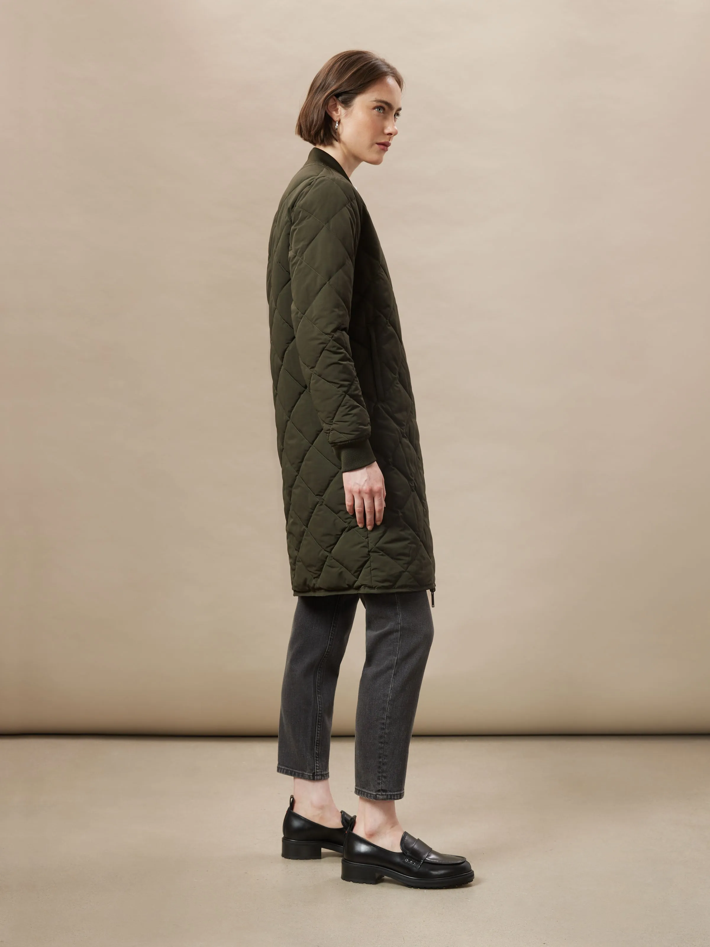 The Skyline Reversible Maxi Bomber in Rosin sold by Frank & Oak product image thumbnail 2