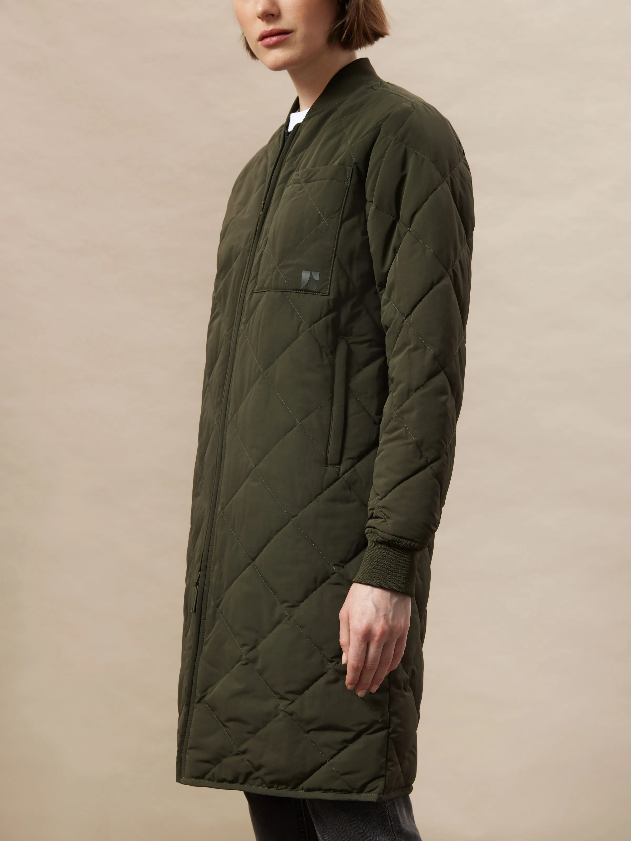 The Skyline Reversible Maxi Bomber in Rosin sold by Frank & Oak product image thumbnail 5