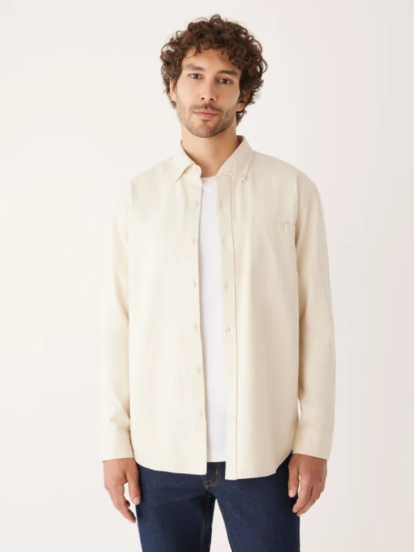 The Worker Kapok Shirt in Cream sold by Frank & Oak