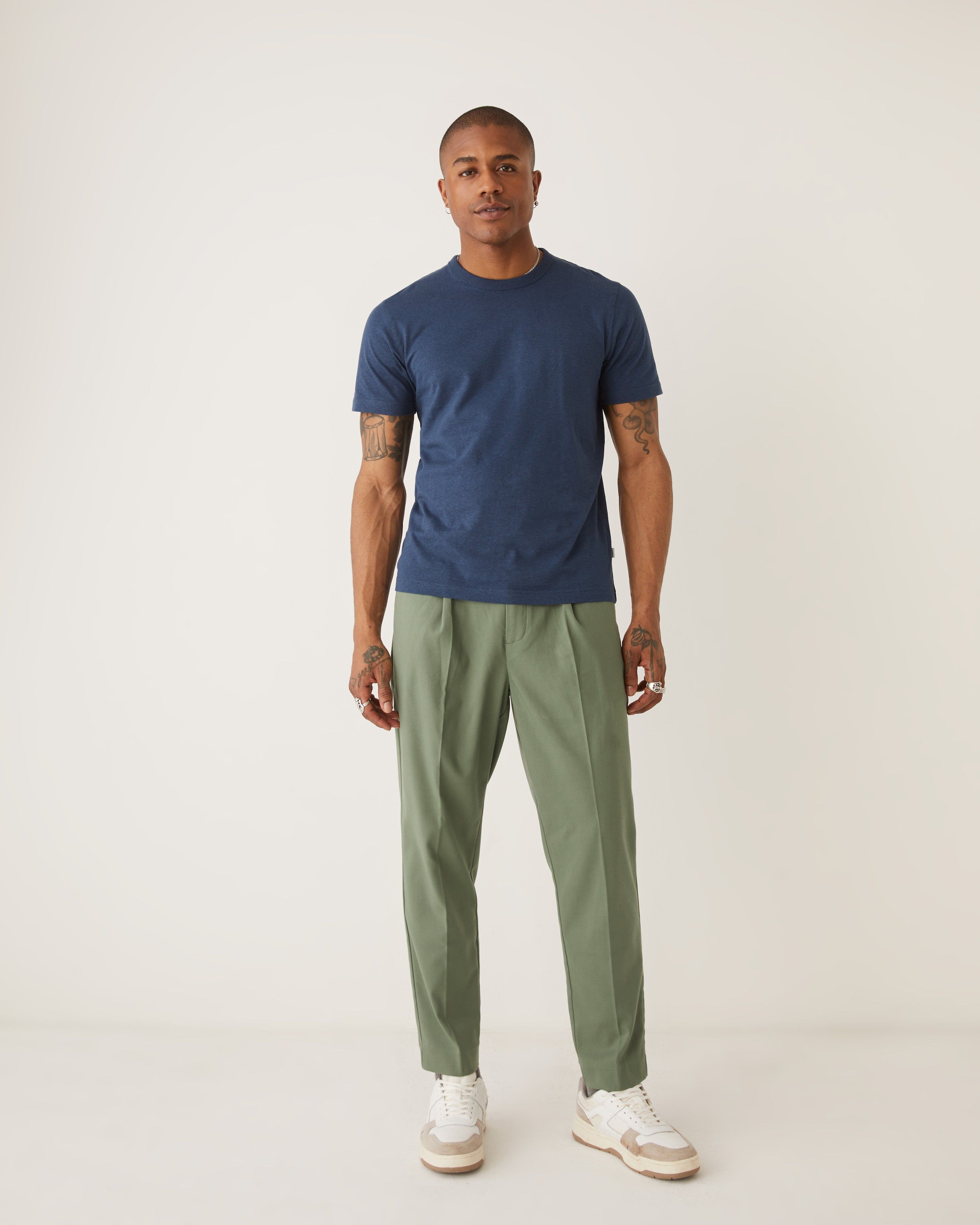 The Slim Fit Hemp T-shirt in Blue sold by Frank & Oak product image thumbnail 2