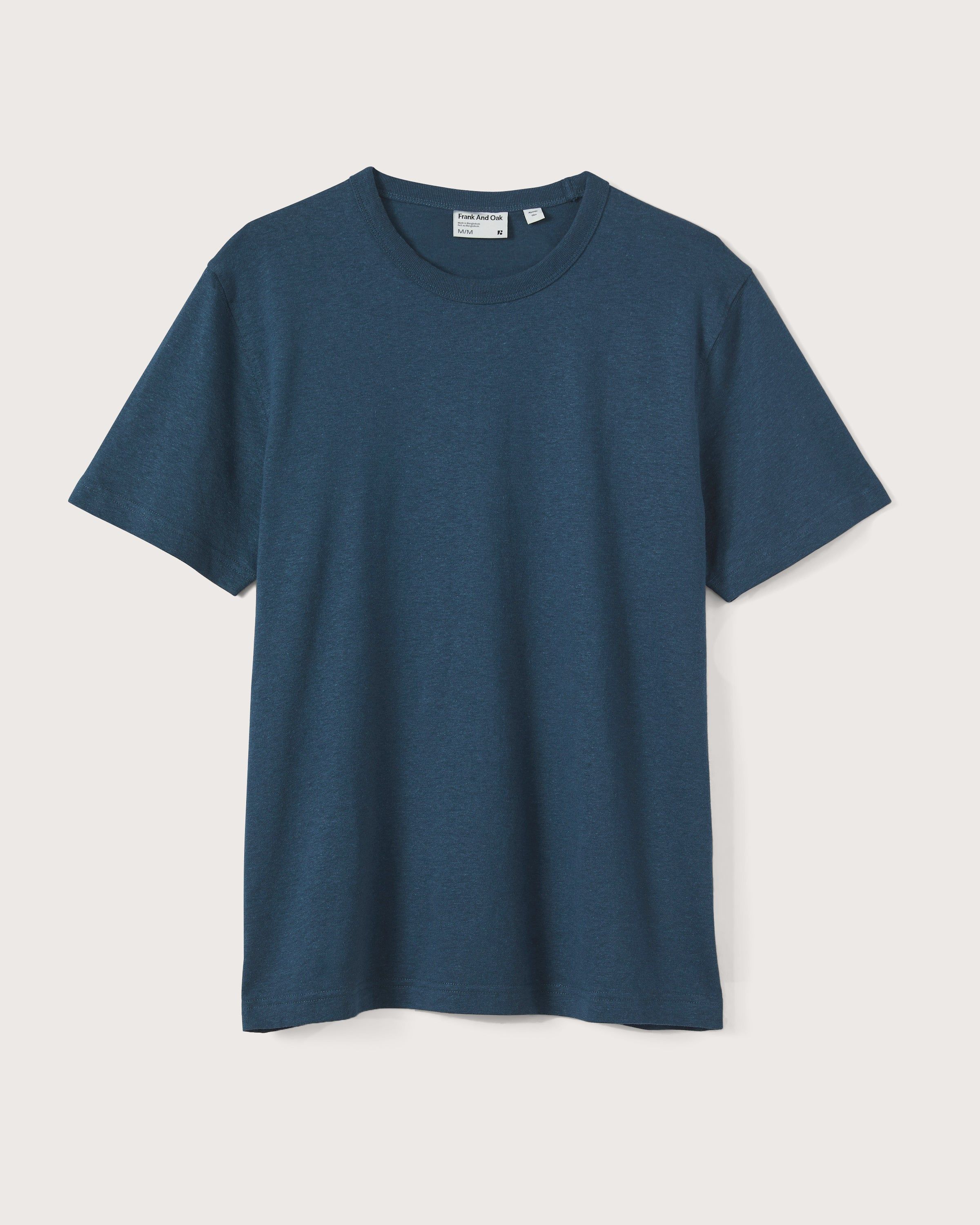 The Slim Fit Hemp T-shirt in Blue sold by Frank & Oak product image thumbnail 5