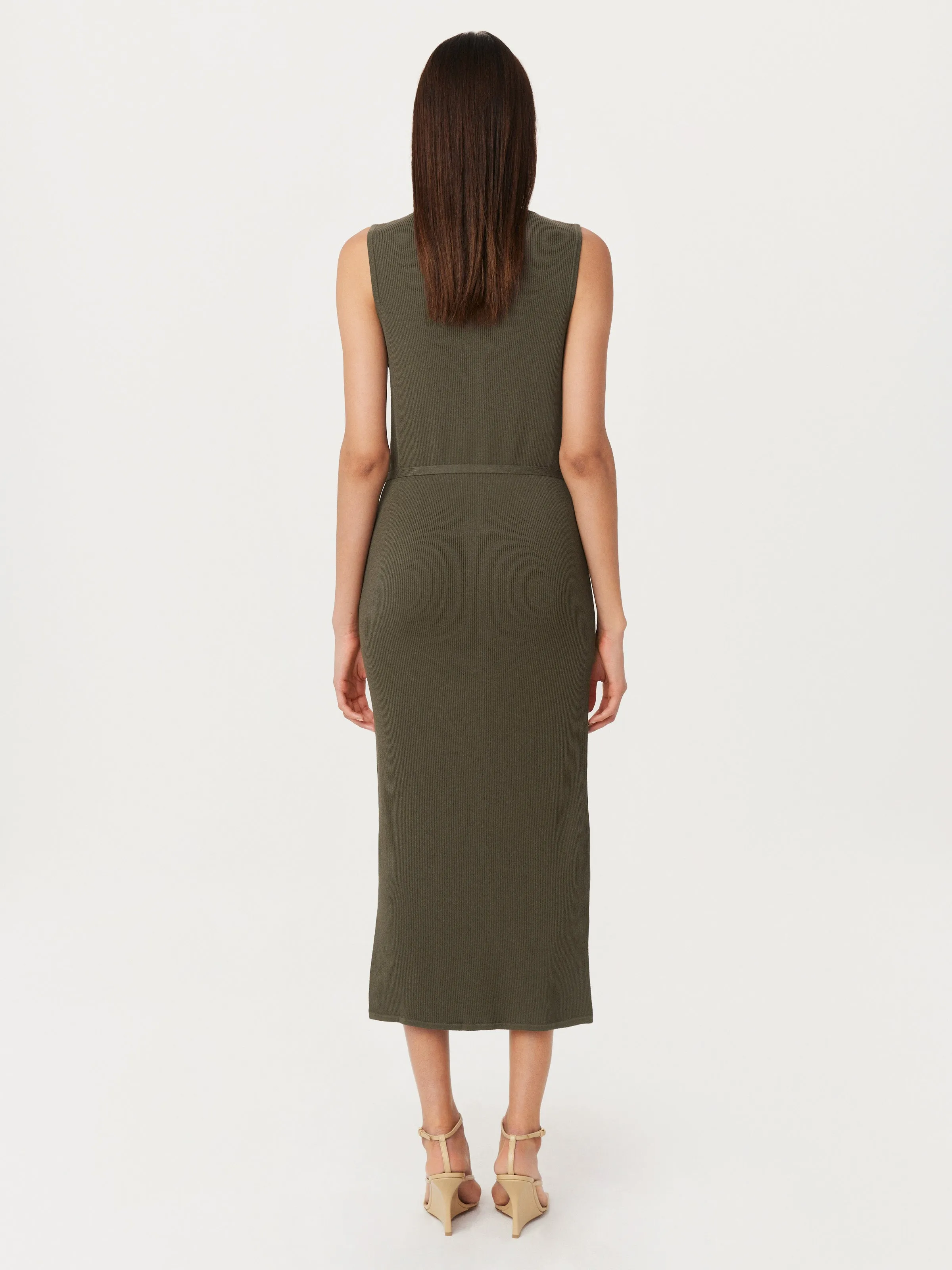 The Sleeveless Sweater Dress in Green sold by Frank & Oak product image thumbnail 5