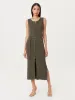 The Sleeveless Sweater Dress in Green sold by Frank & Oak