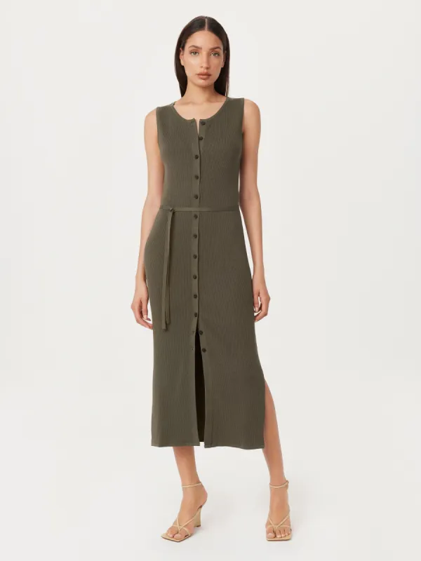 The Sleeveless Sweater Dress in Green sold by Frank & Oak