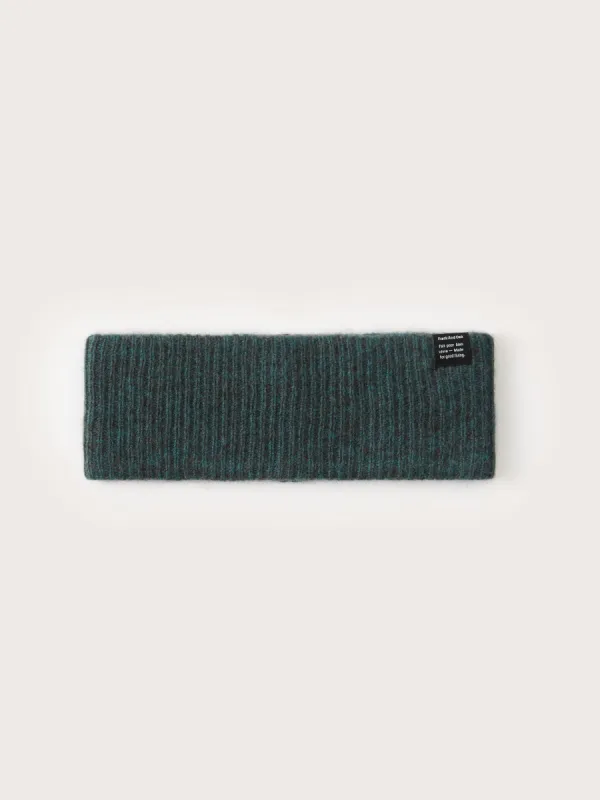The Yak Wool Headband in Dark Aquamarine sold by Frank & Oak