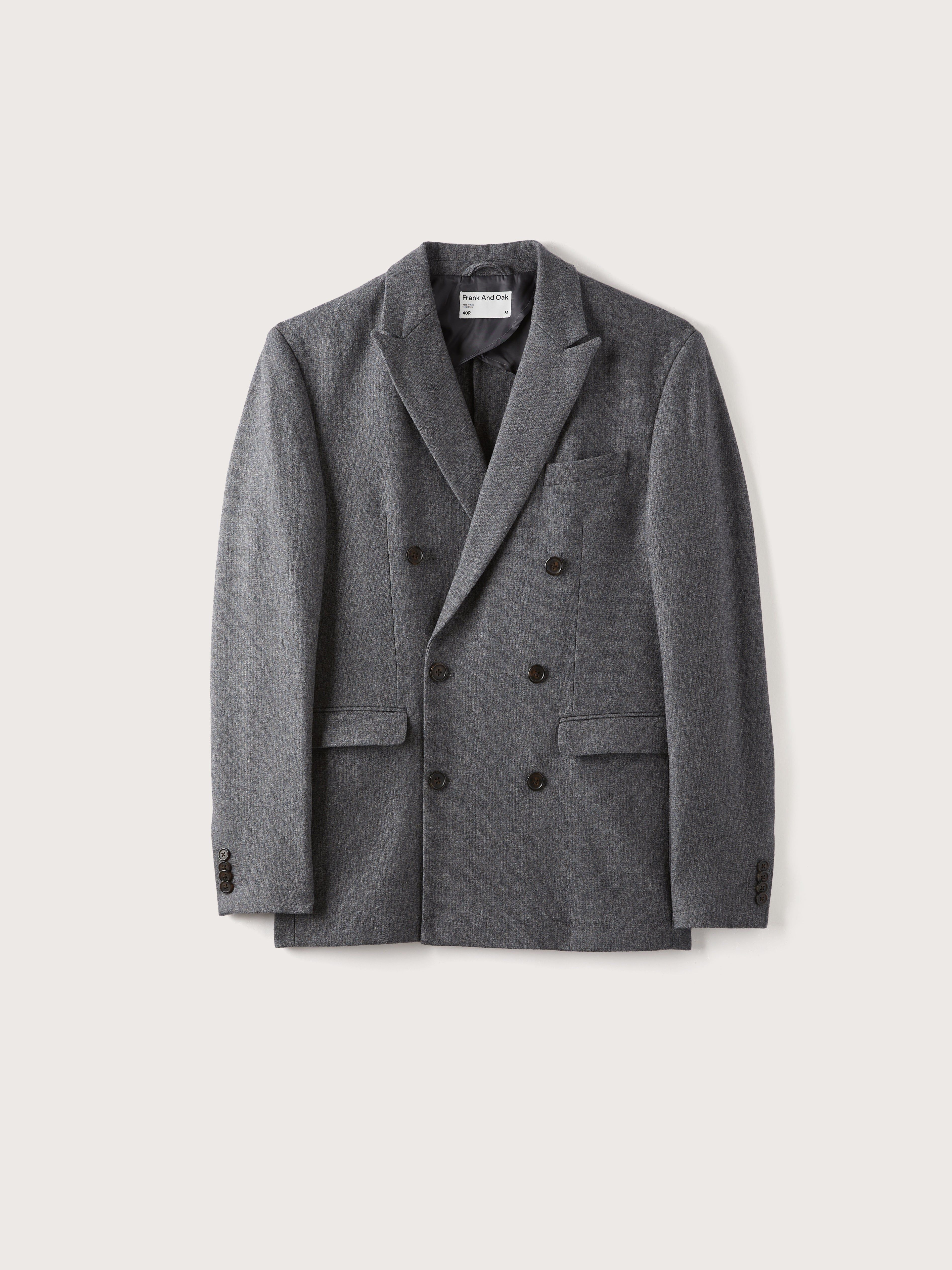 The Double Breasted Blazer in Grey sold by Frank & Oak product image thumbnail 9