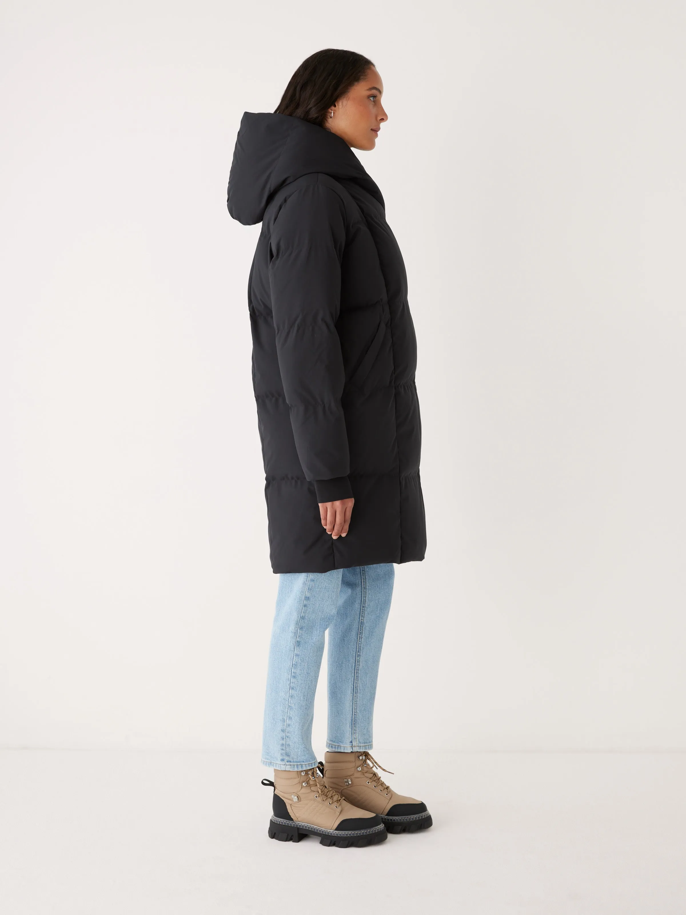 The Hygge Puffer Coat in Black sold by Frank & Oak product image thumbnail 2
