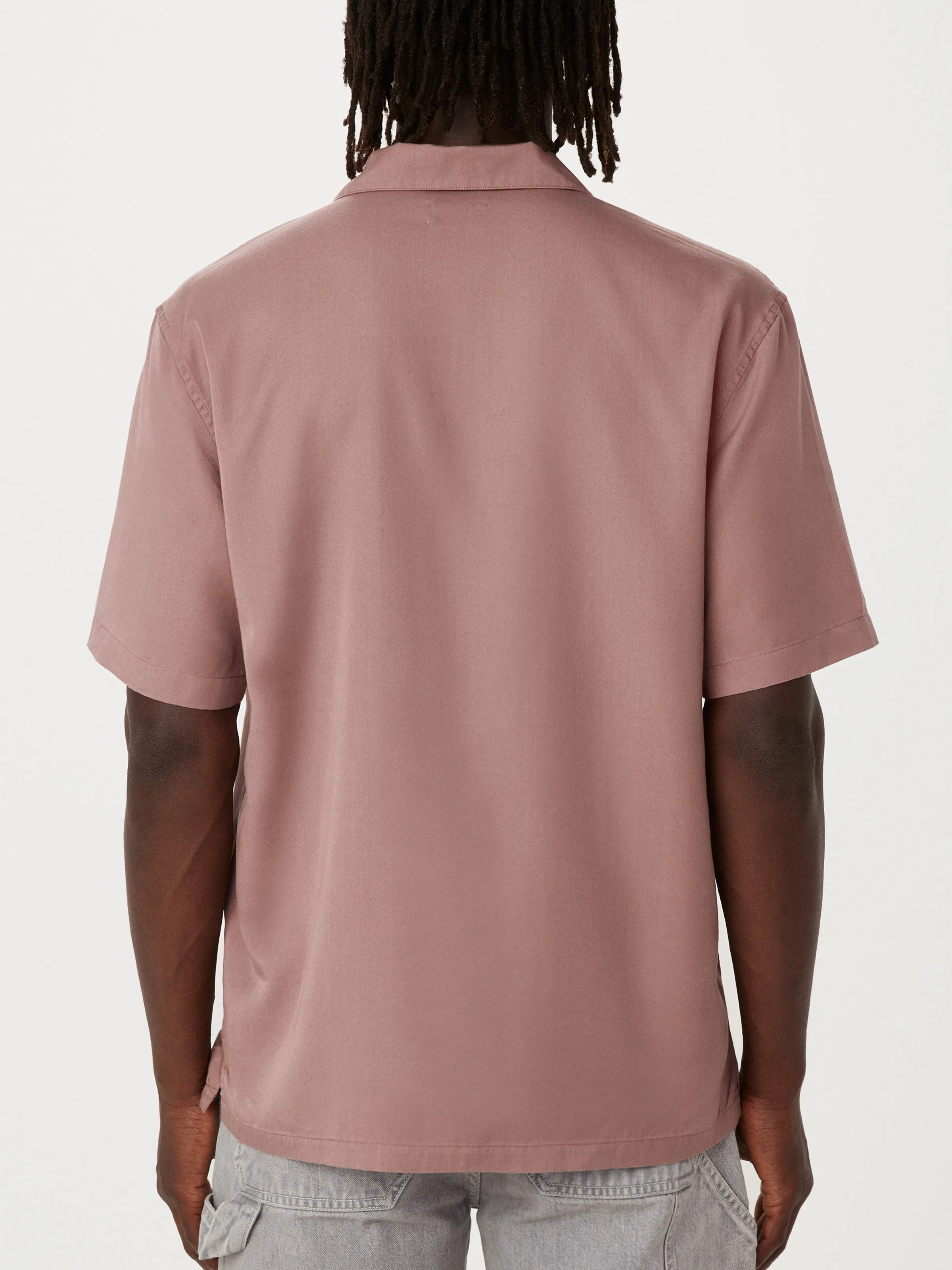 The Fluid Camp Collar Shirt in Twilight Mauve sold by Frank & Oak product image thumbnail 4