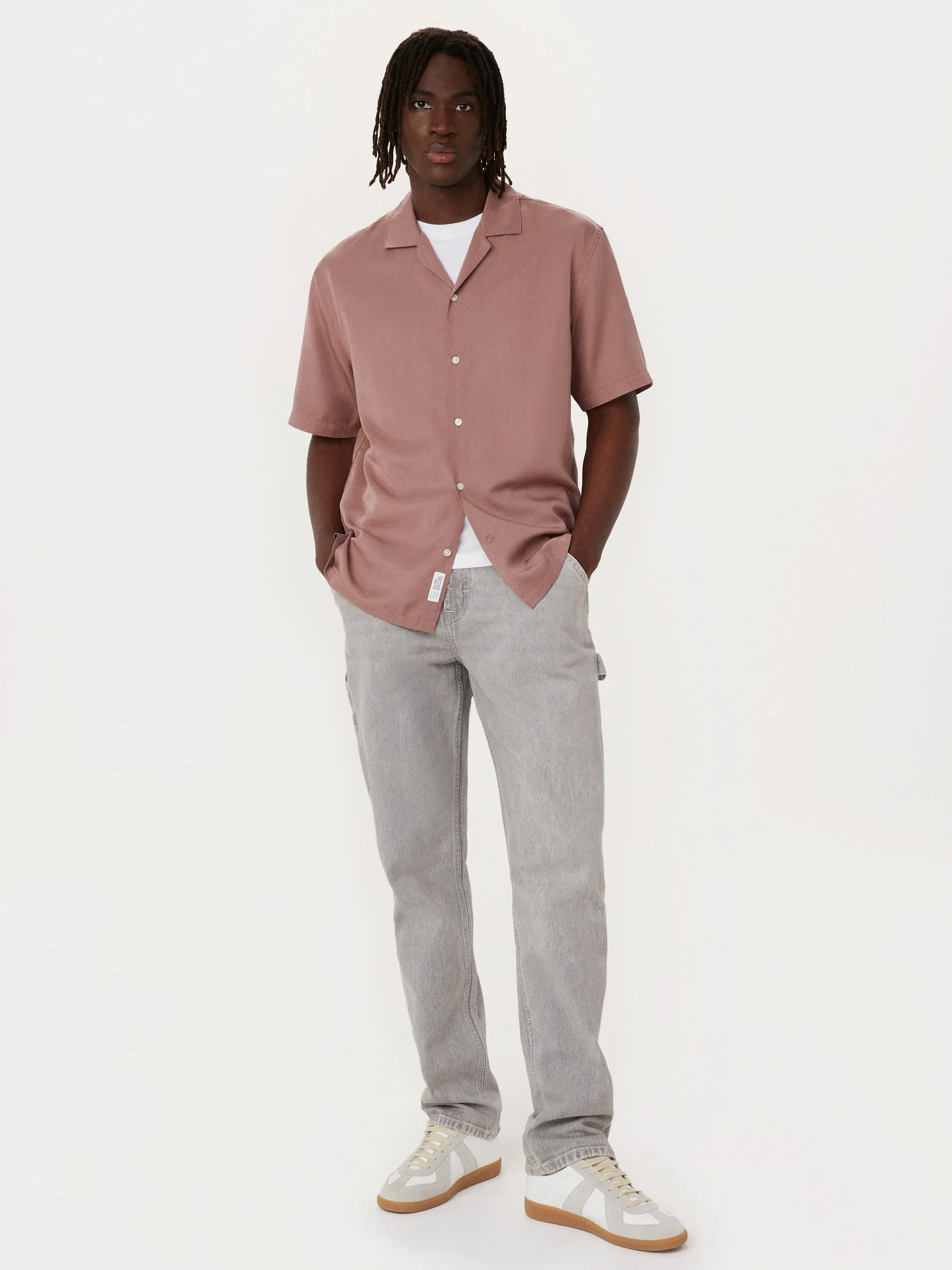 The Fluid Camp Collar Shirt in Twilight Mauve sold by Frank & Oak product image thumbnail 2