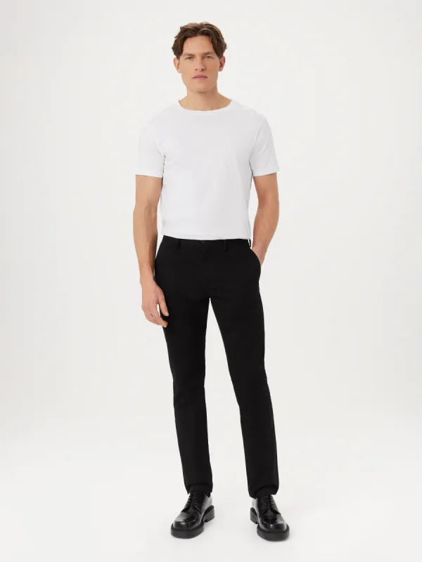 The Brunswick Slim Chino Pant in Black sold by Frank & Oak