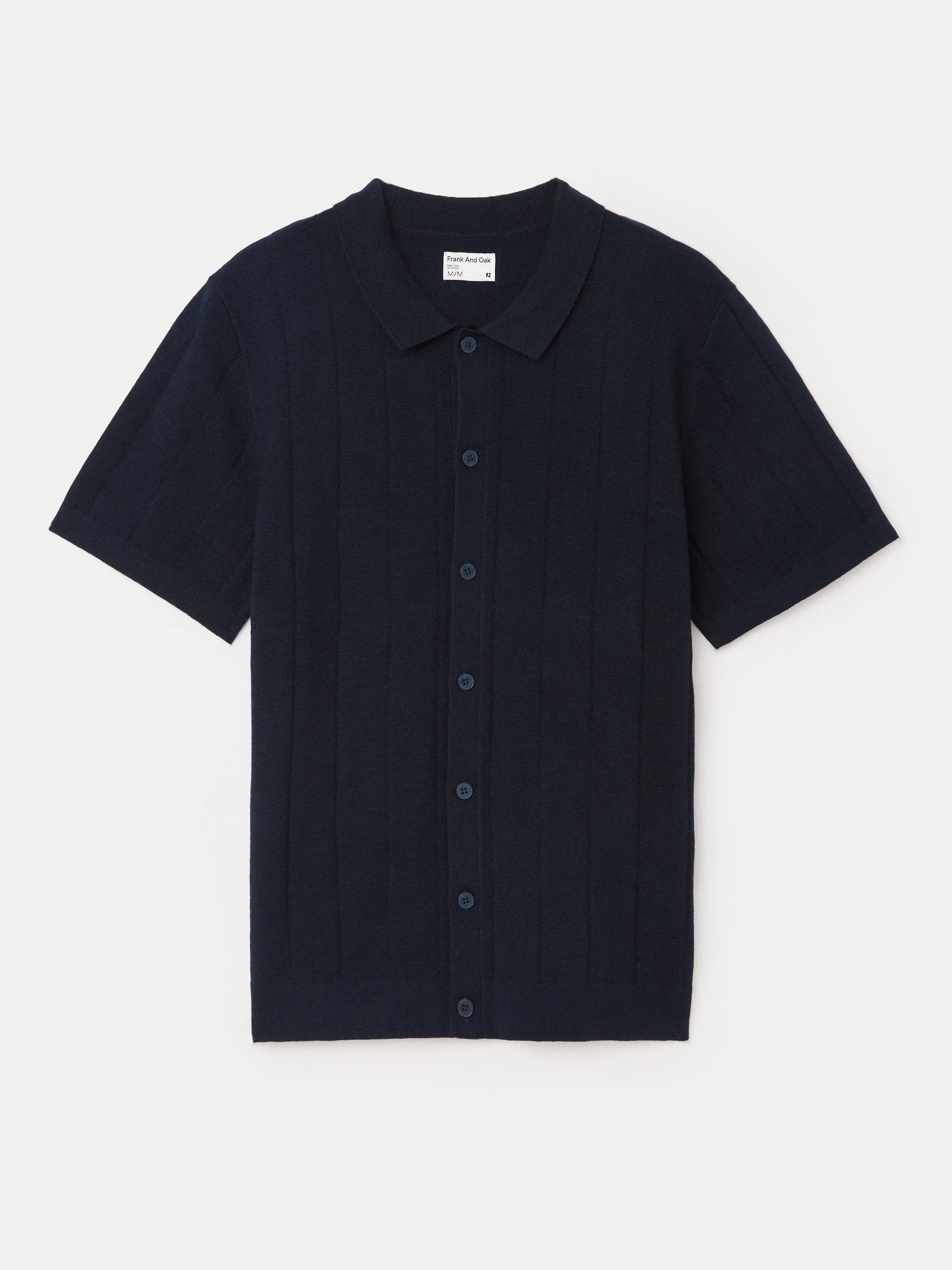 The Knit Button Up Polo in Green sold by Frank & Oak product image thumbnail 5