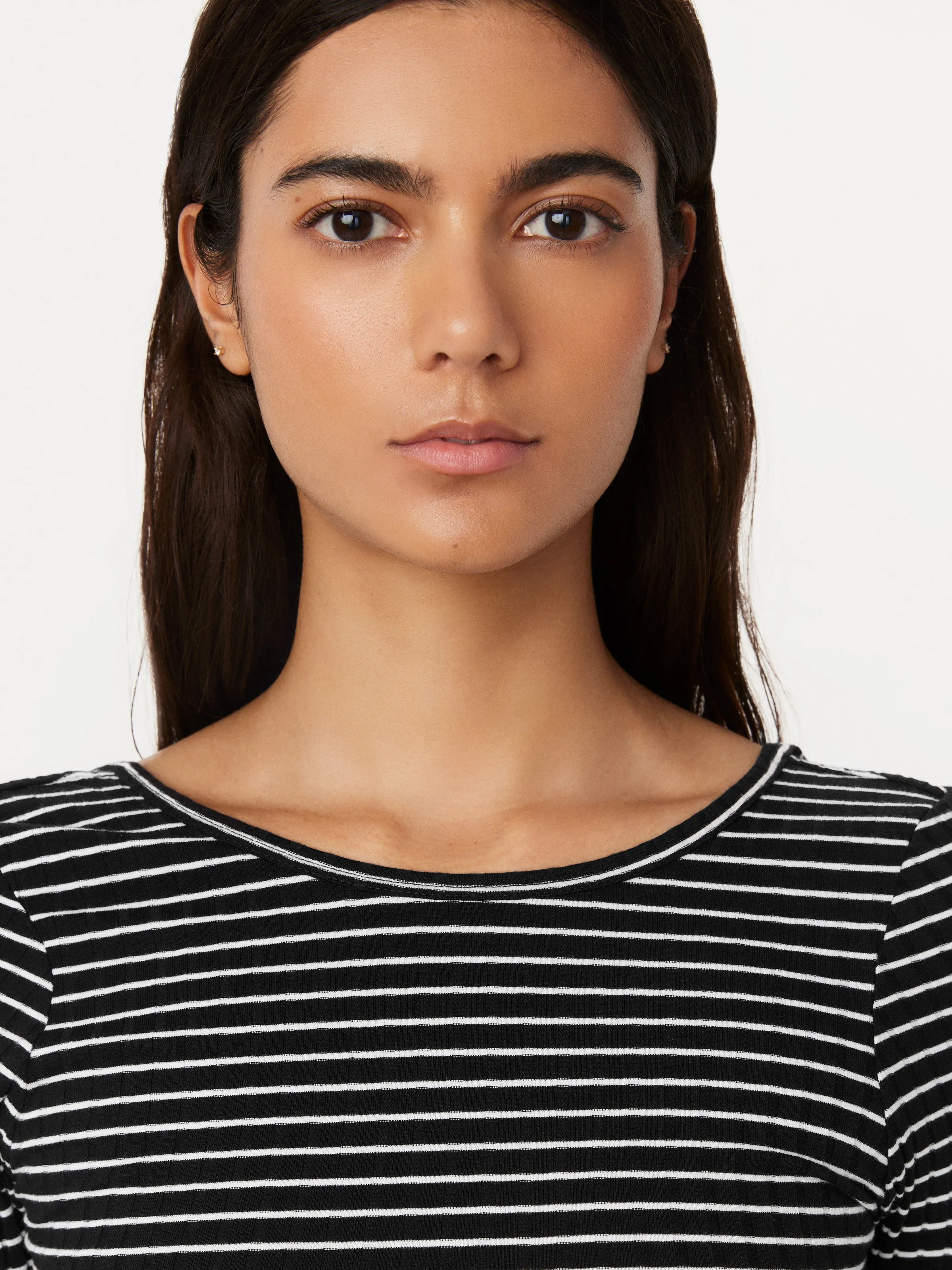 The Ribbed Long Sleeve Top in Black sold by Frank & Oak product image thumbnail 2