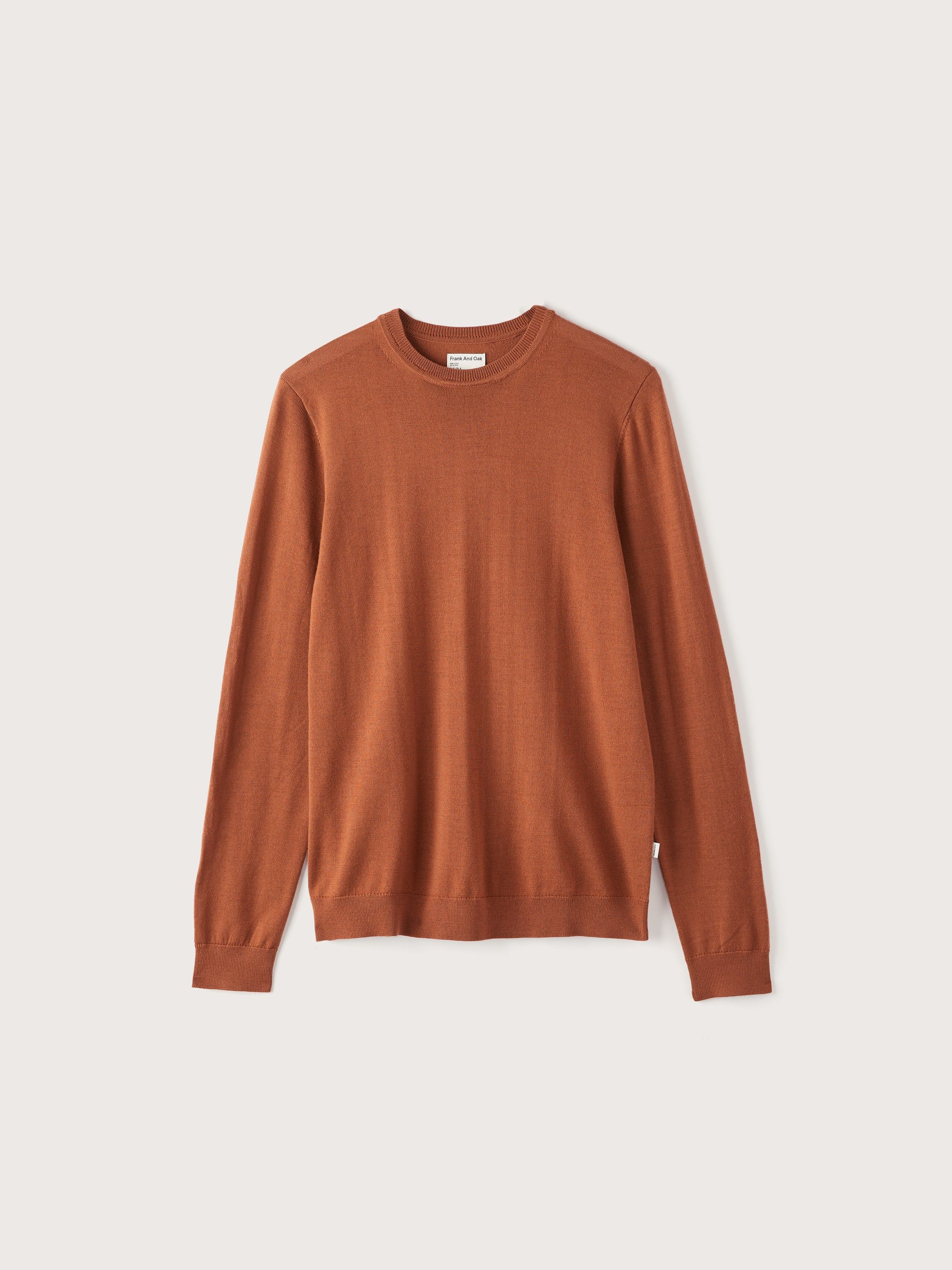 The Merino Wool Knit Sweater in Deep Orange sold by Frank & Oak product image thumbnail 6