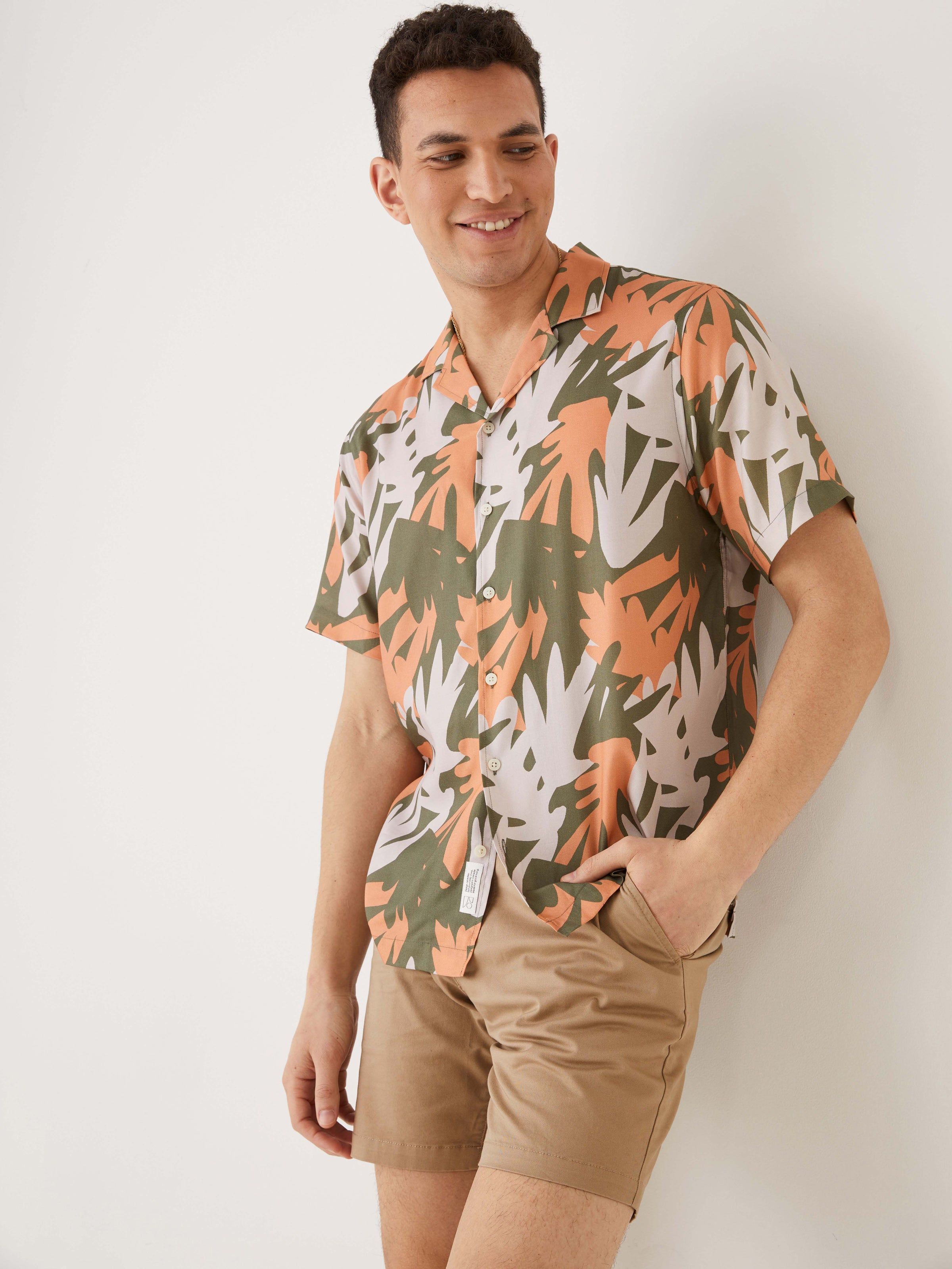The Printed Resort Shirt in Clay sold by Frank & Oak product image thumbnail 4