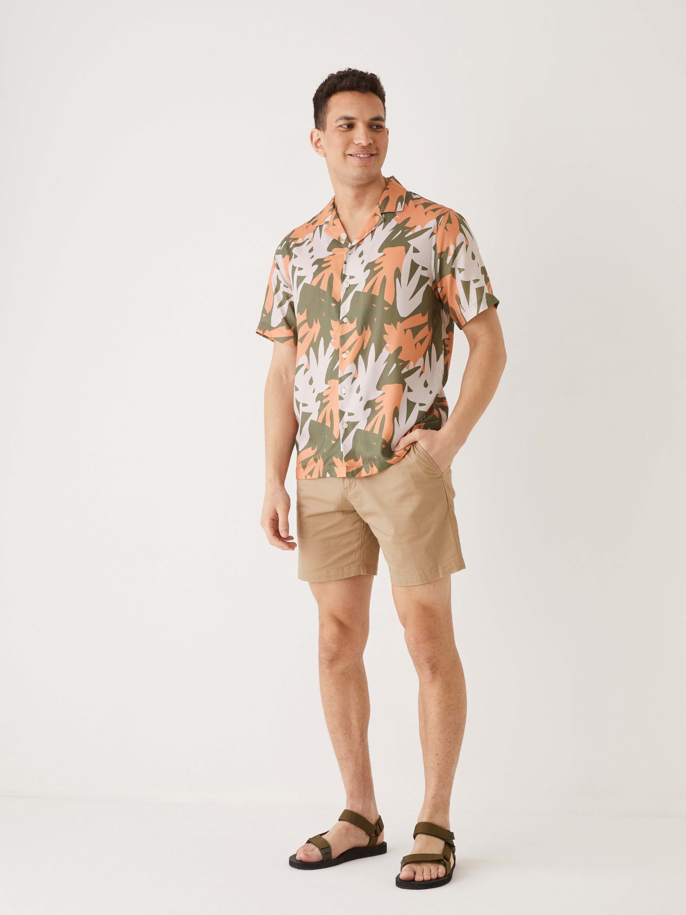 The Printed Resort Shirt in Clay sold by Frank & Oak product image thumbnail 3