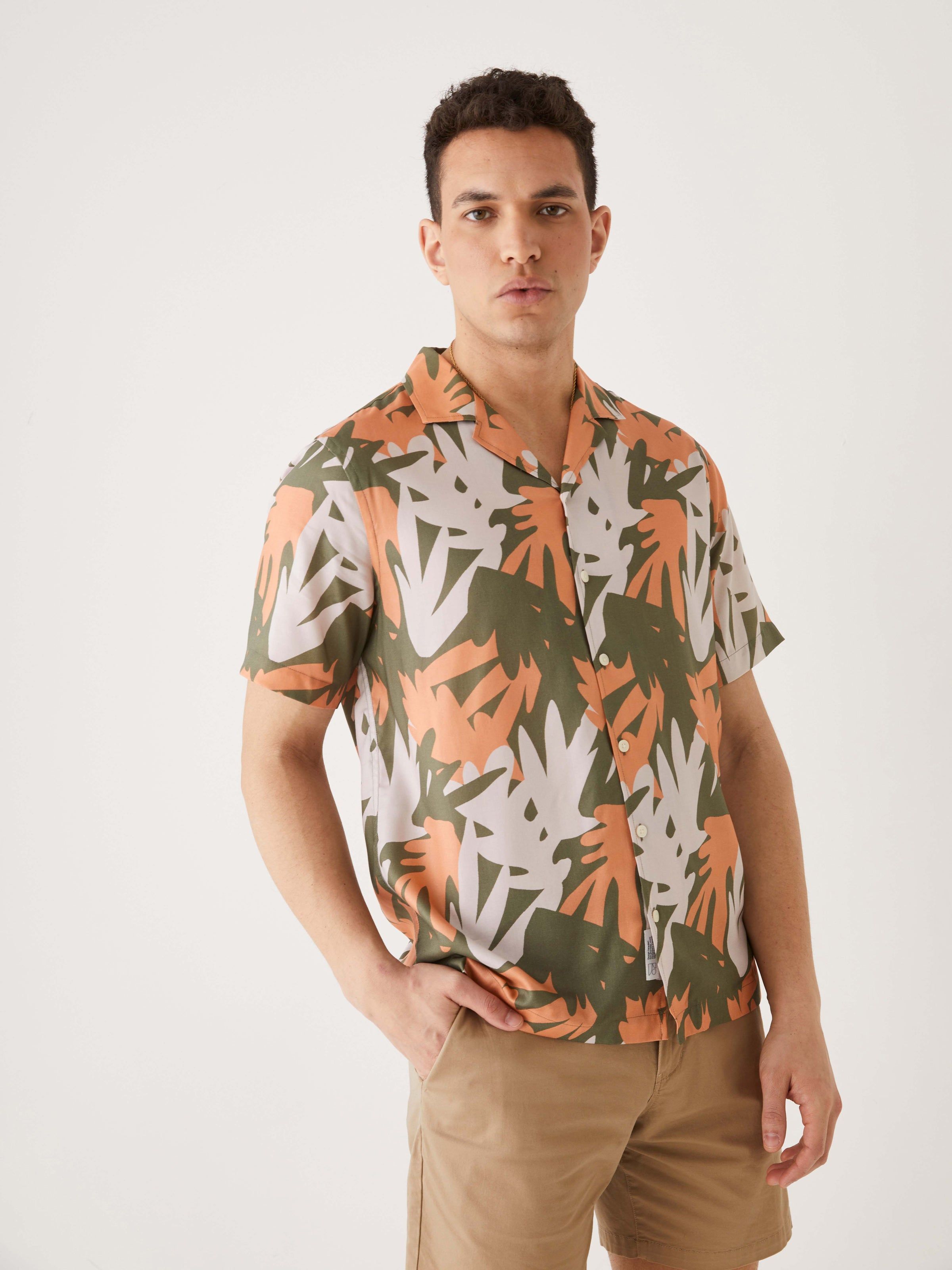 The Printed Resort Shirt in Clay sold by Frank & Oak product image thumbnail 2