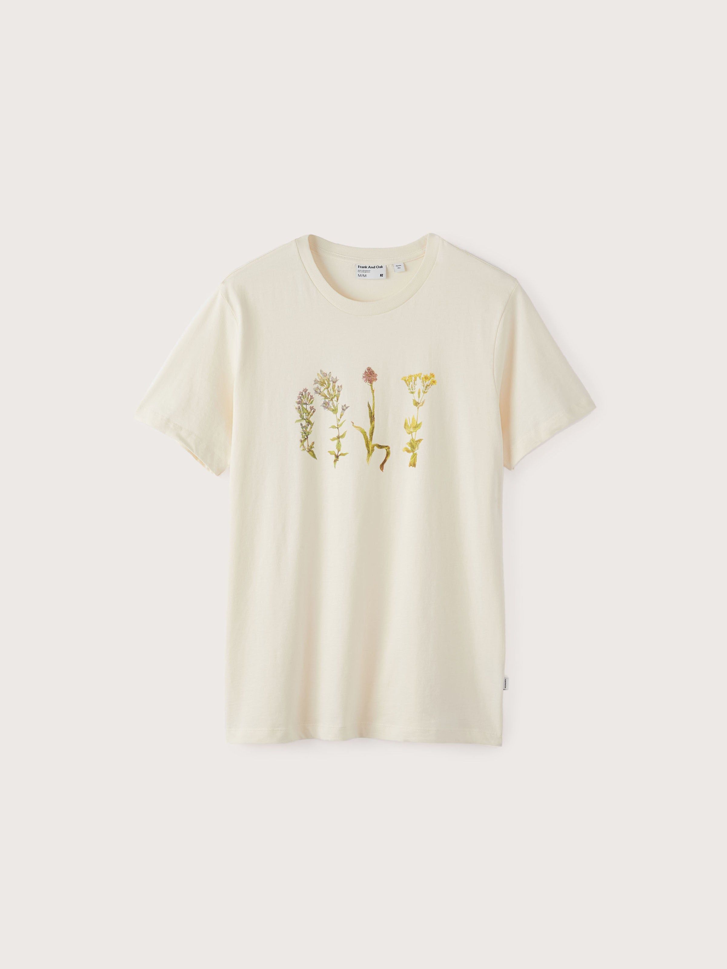 The Floral Print T-Shirt in White sold by Frank & Oak product image thumbnail 4