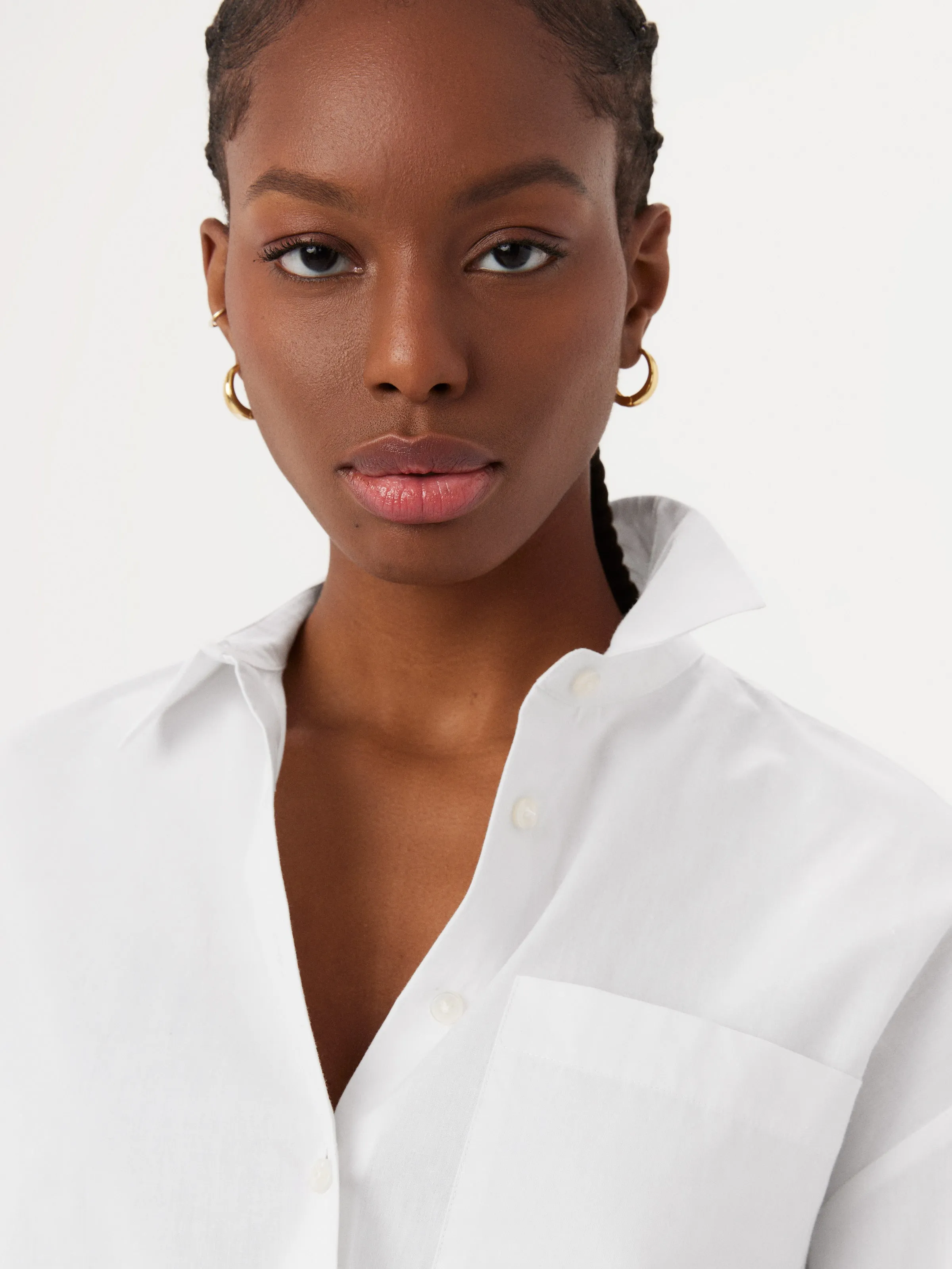 The Loose Kapok Shirt in Bright White sold by Frank & Oak product image thumbnail 3