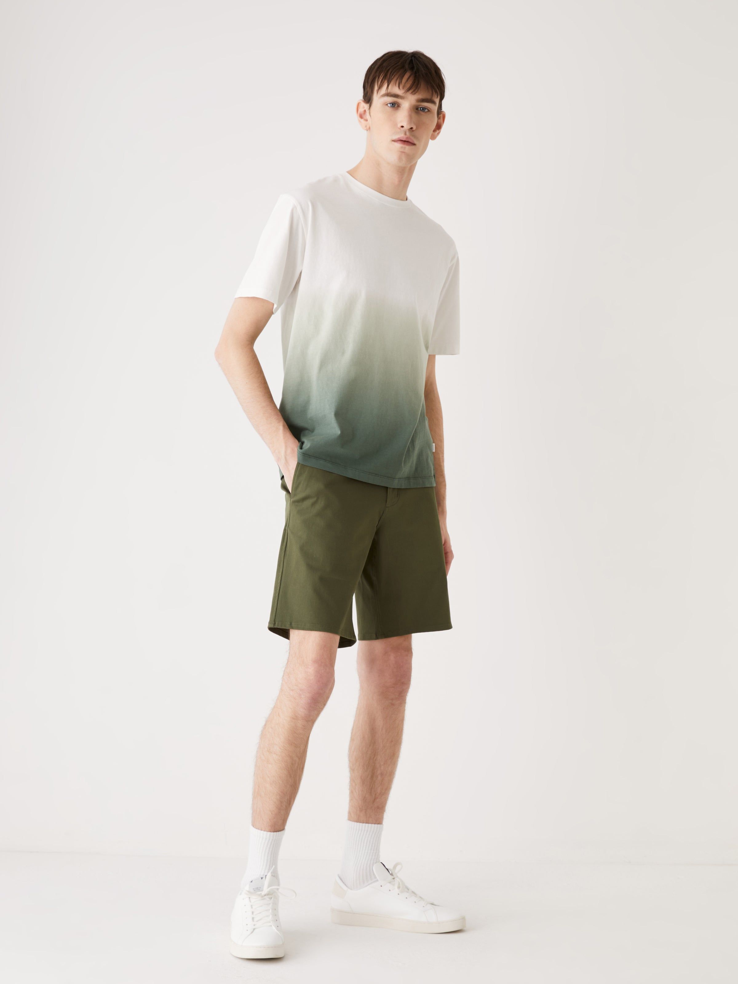 The Relaxed Fit Gradient T-Shirt in Green sold by Frank & Oak product image thumbnail 4