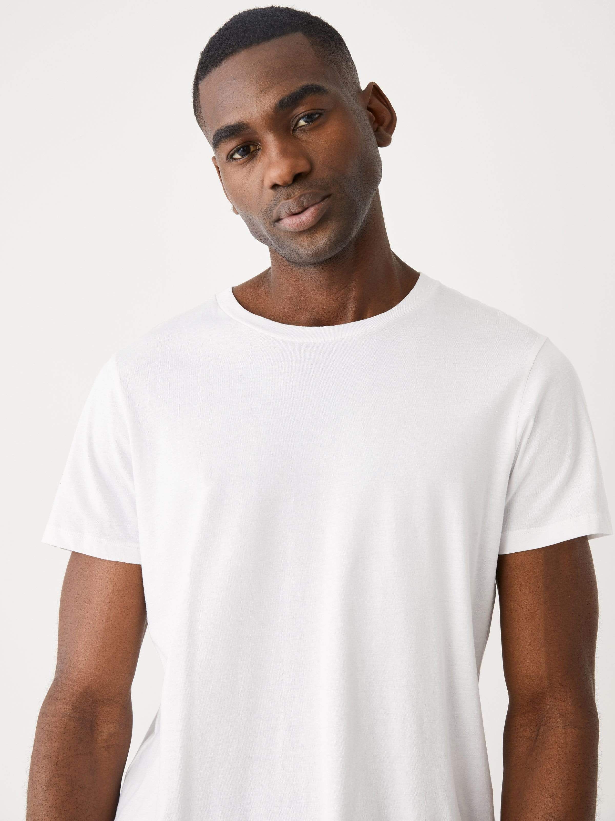 The Slim Fit Essential T-Shirt in Bright White sold by Frank & Oak product image thumbnail 3