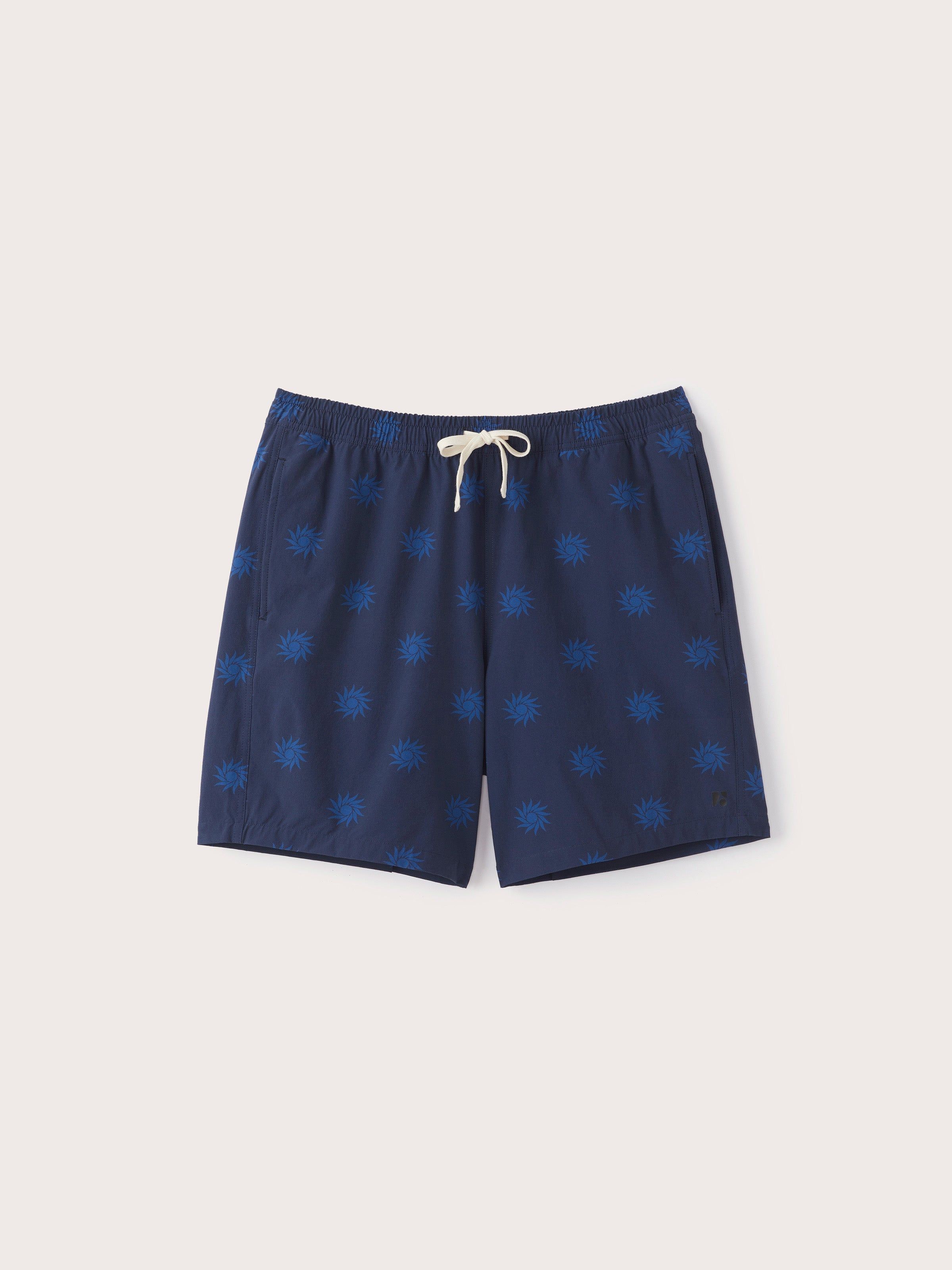 The 7in Printed Swim Short in Indigo sold by Frank & Oak product image thumbnail 5
