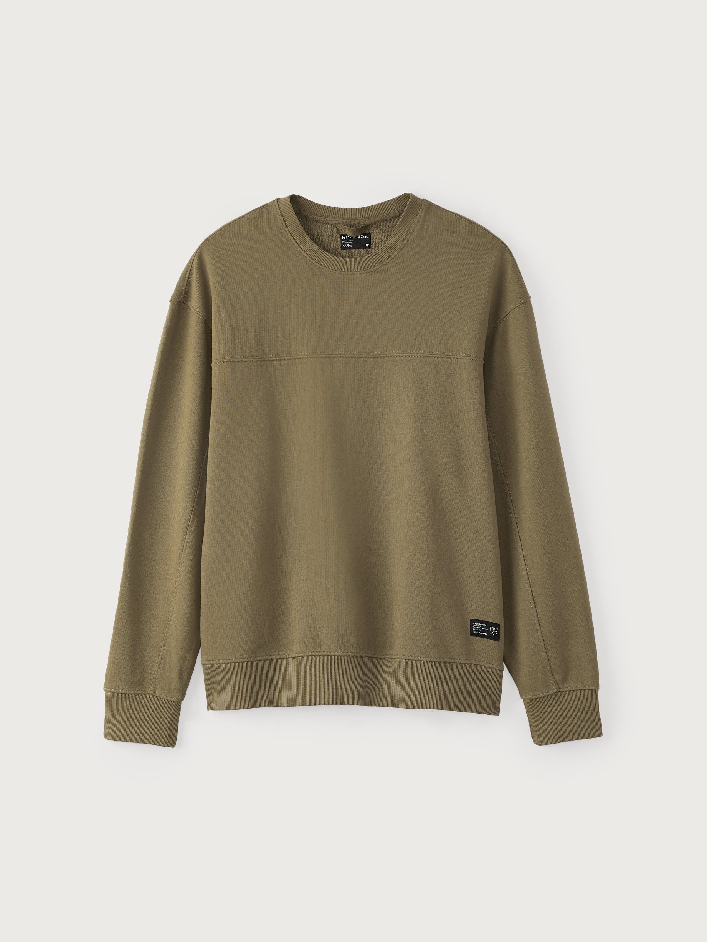 The Washed Crewneck Sweatshirt in Dark Olive sold by Frank & Oak product image thumbnail 6