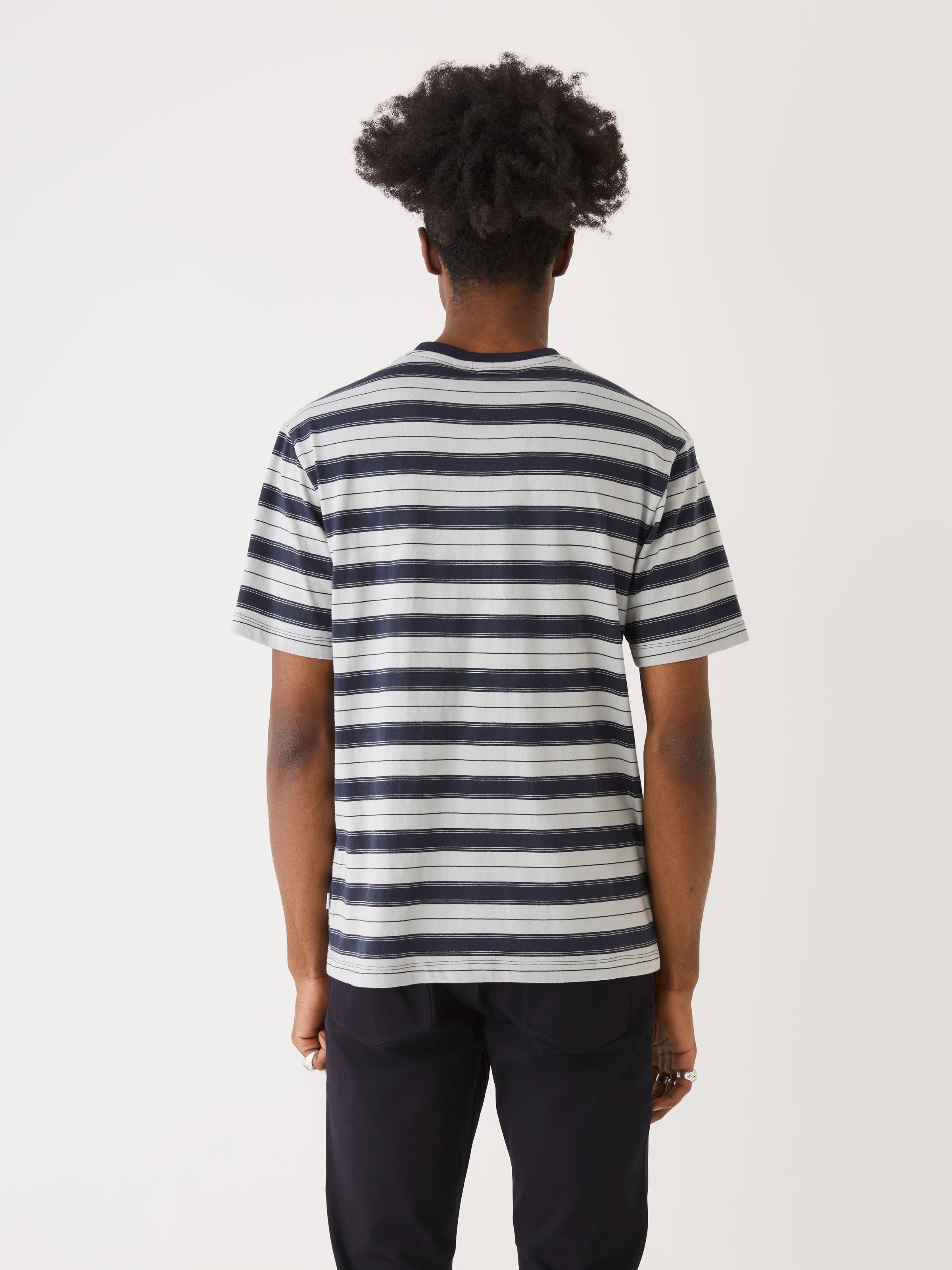 The Striped T-Shirt in Deep Blue sold by Frank & Oak product image thumbnail 3