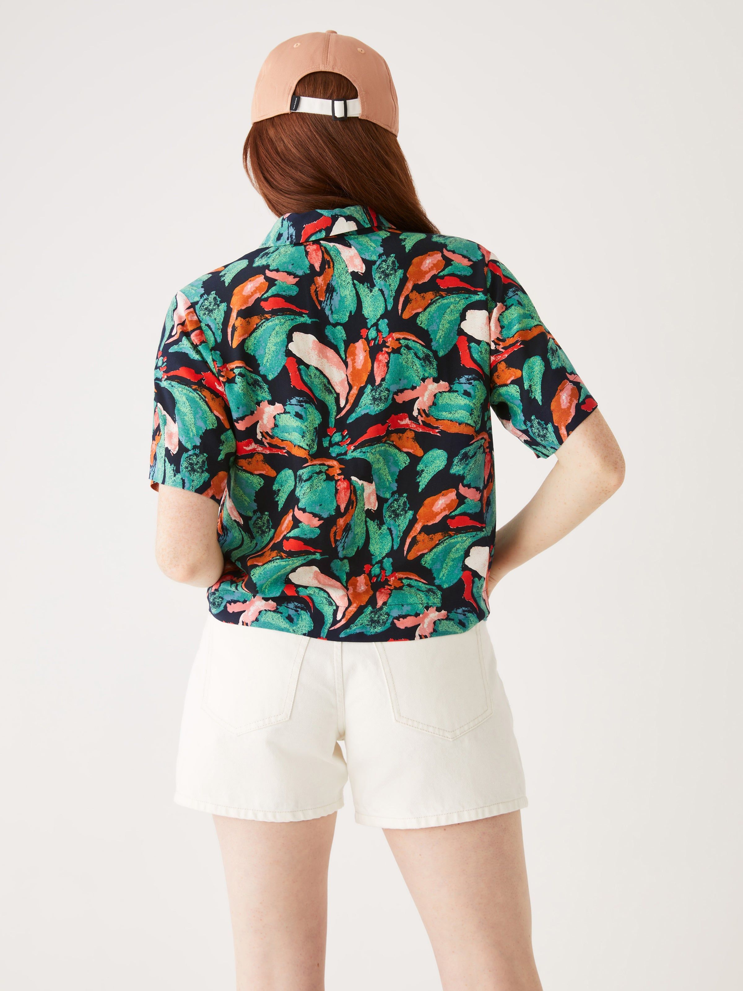 The Boxy Floral Blouse in Navy sold by Frank & Oak product image thumbnail 5