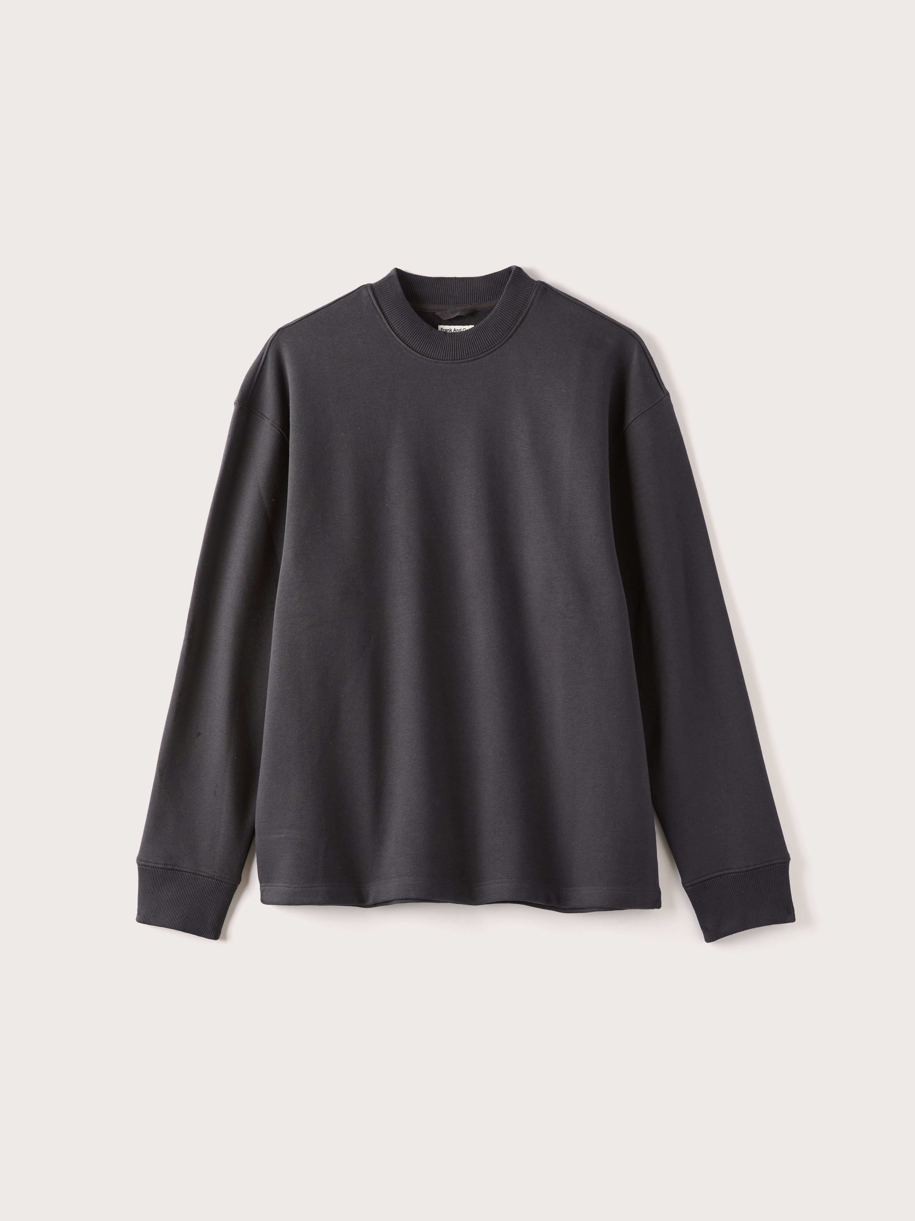 The French Fleece Mockneck in Washed Black sold by Frank & Oak product image thumbnail 5
