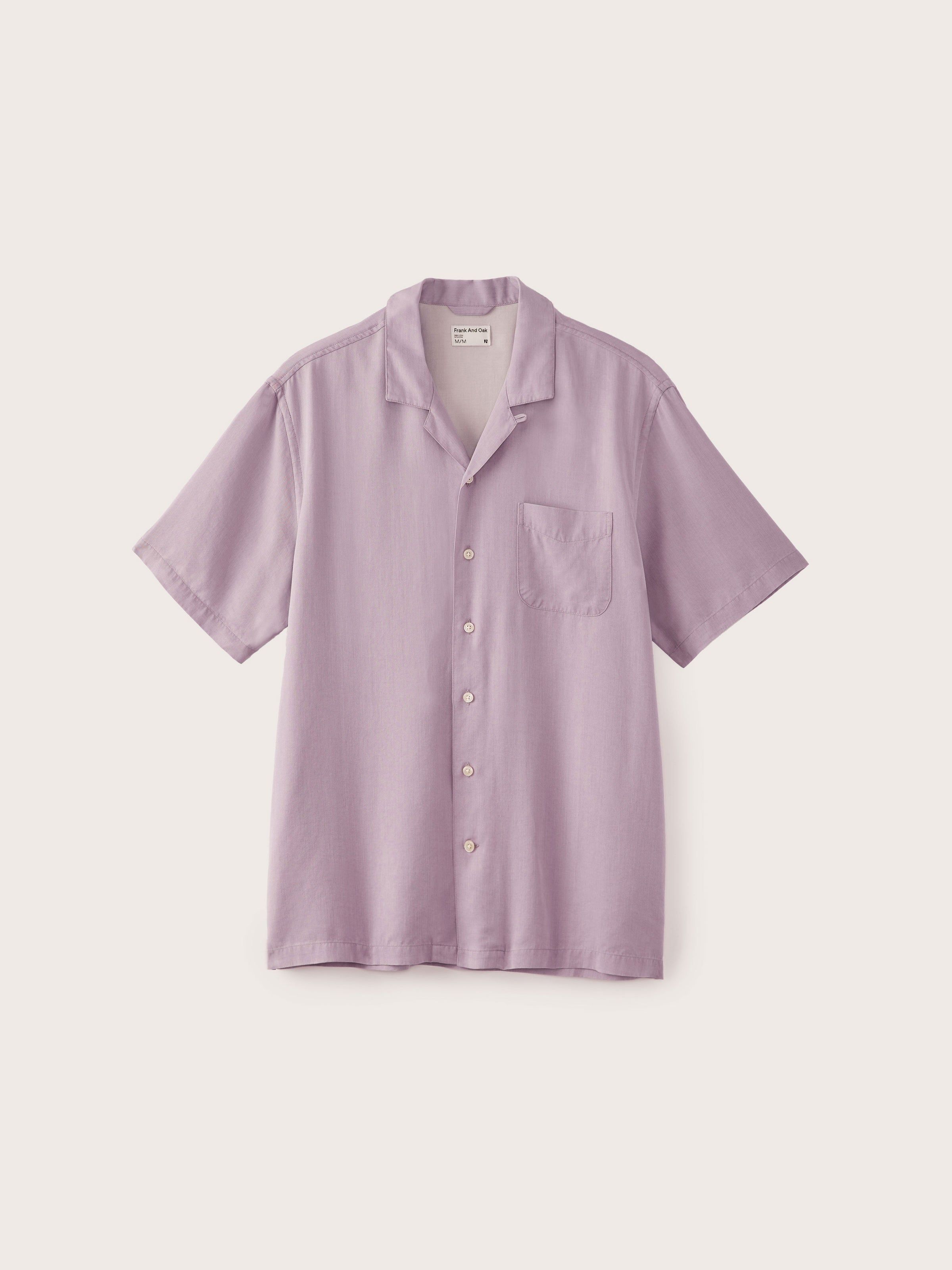 The Camp Collar Resort Shirt in Lavender sold by Frank & Oak product image thumbnail 6